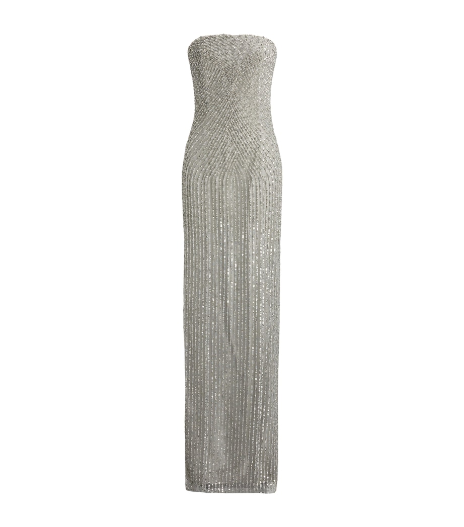 Embellished Shelly Maxi Dress SILVER-040 Image 1