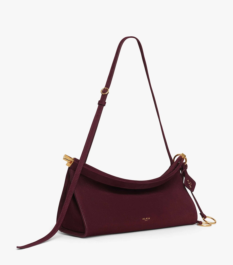 Medium Leather Le Click East West Shoulder Bag ROUGE GRENAT Image 2