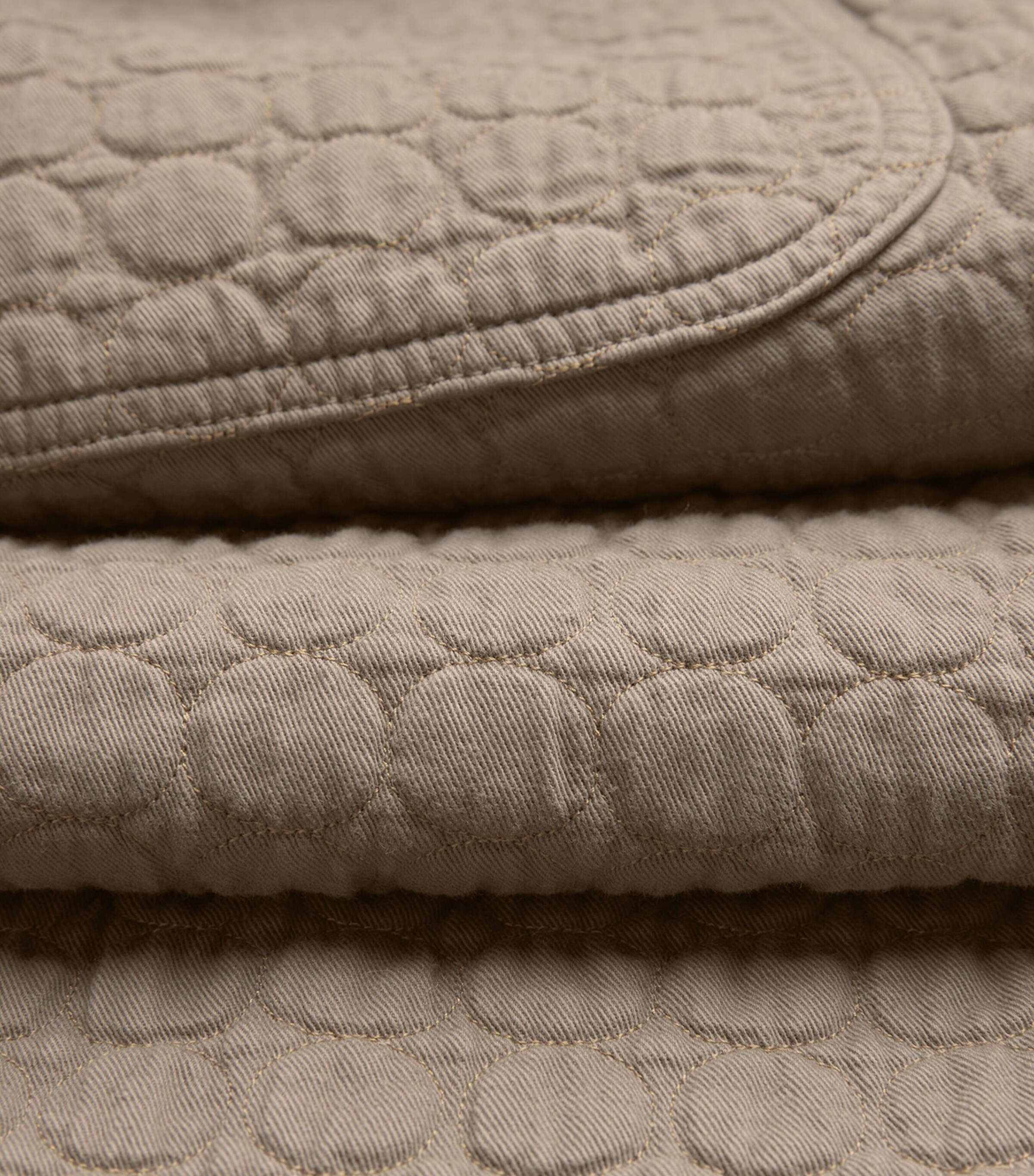 Cotton Quilted Circle Trousers SAND Image 5