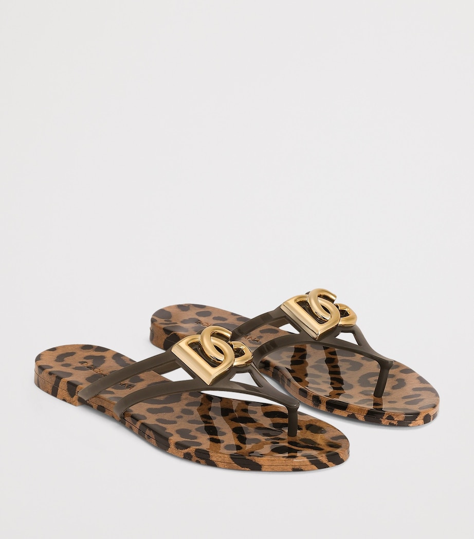 Dolce&Gabbana Logo Flip Flops Leo Image 2