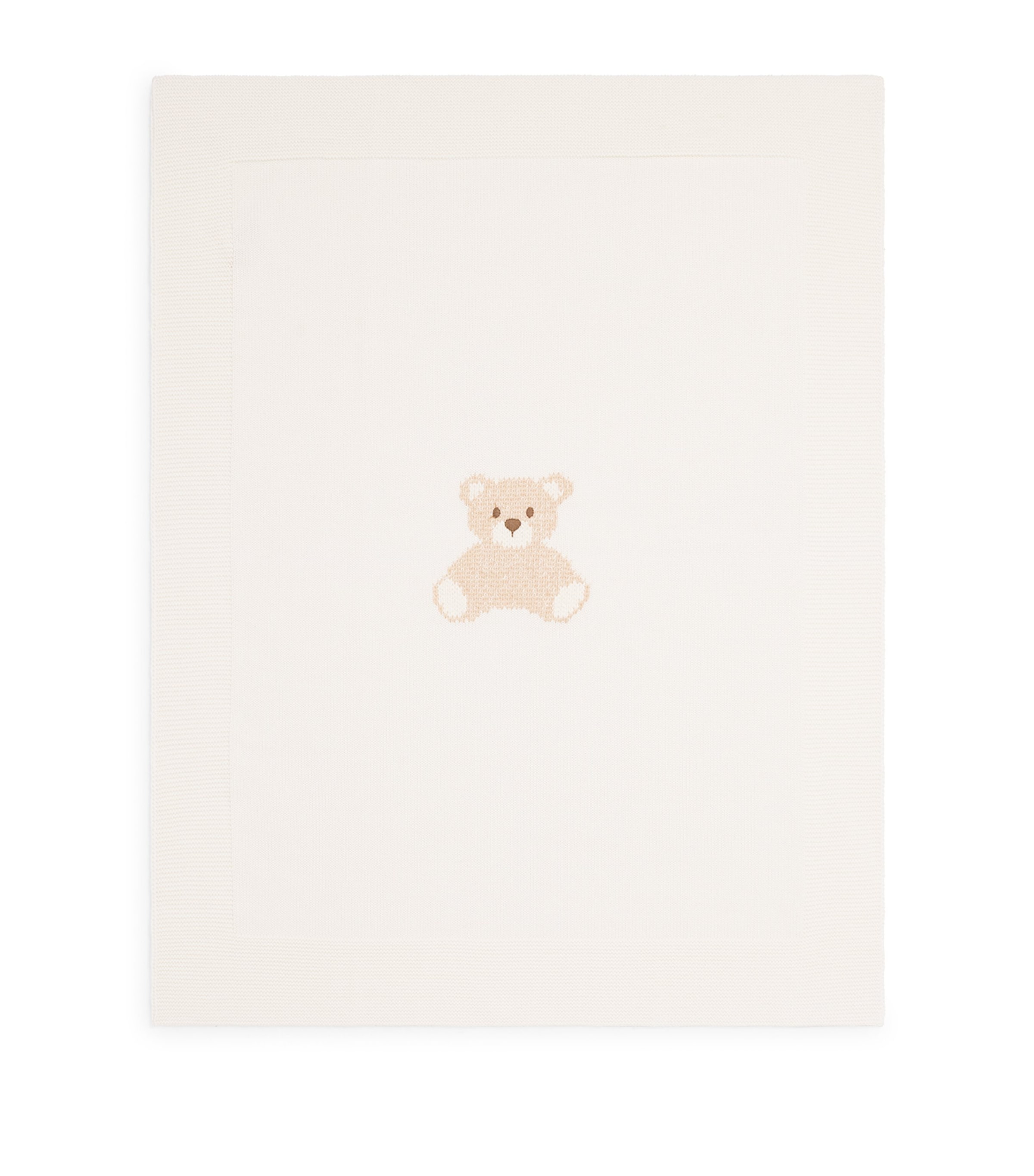 Bimbalo Wool Teddy Bear Blanket Off White Image 1