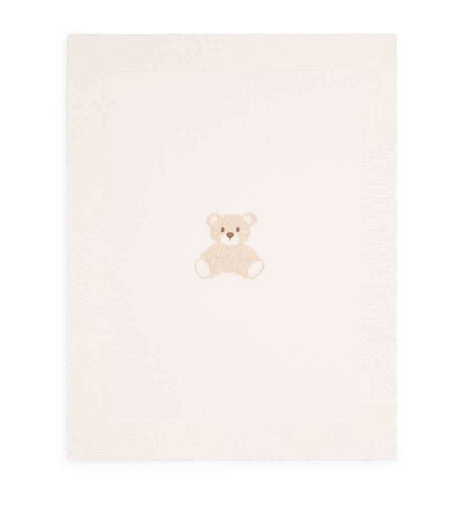 Bimbalo Wool Teddy Bear Blanket Off White Image 1