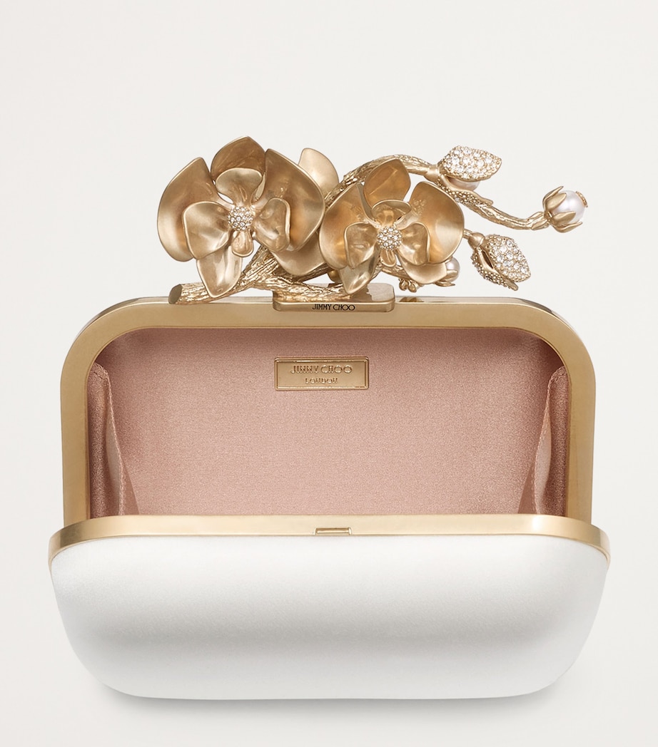 Cloud Satin Clutch Bag IVORY Image 5