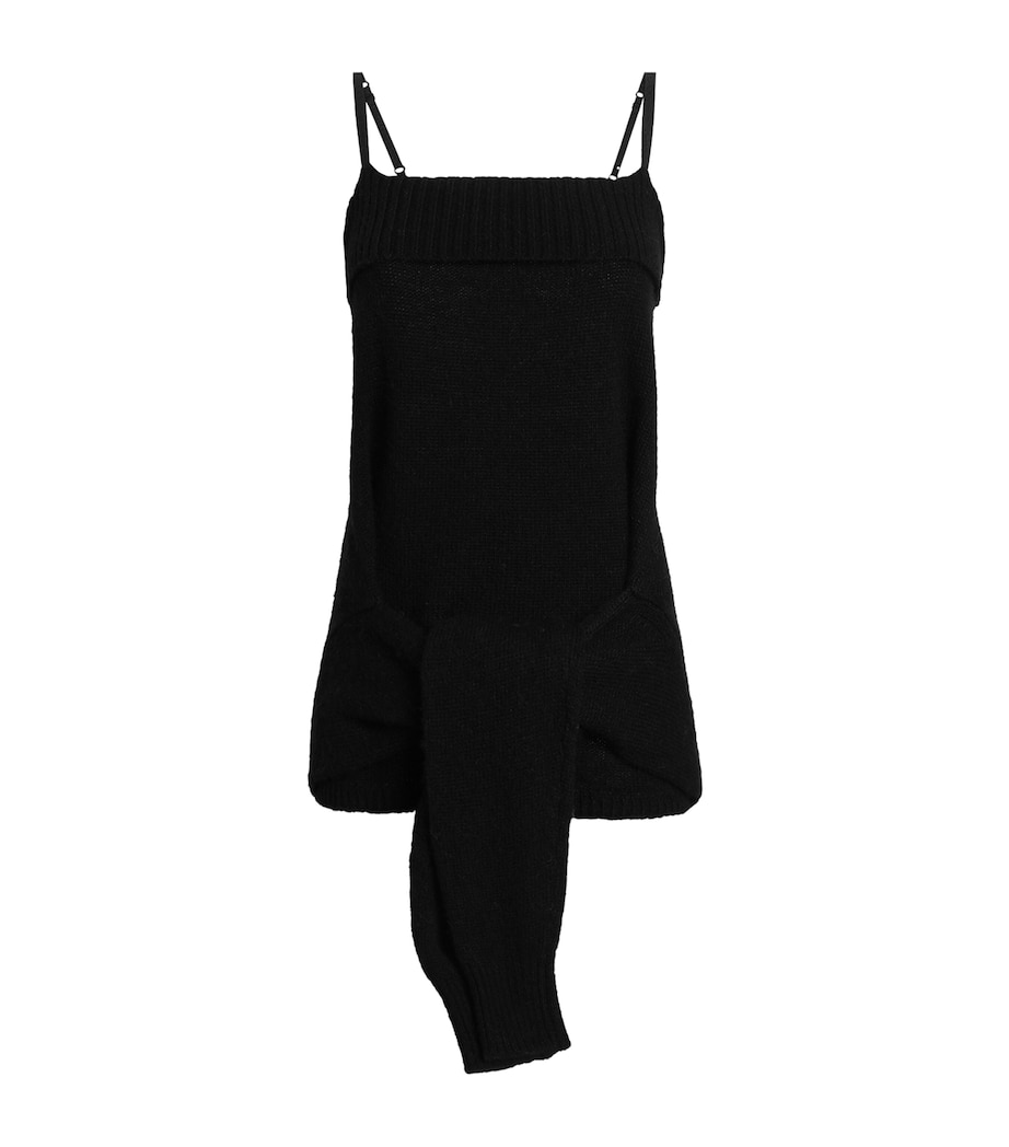 Wool-Blend Tank Top N0000-BLACK Image 1