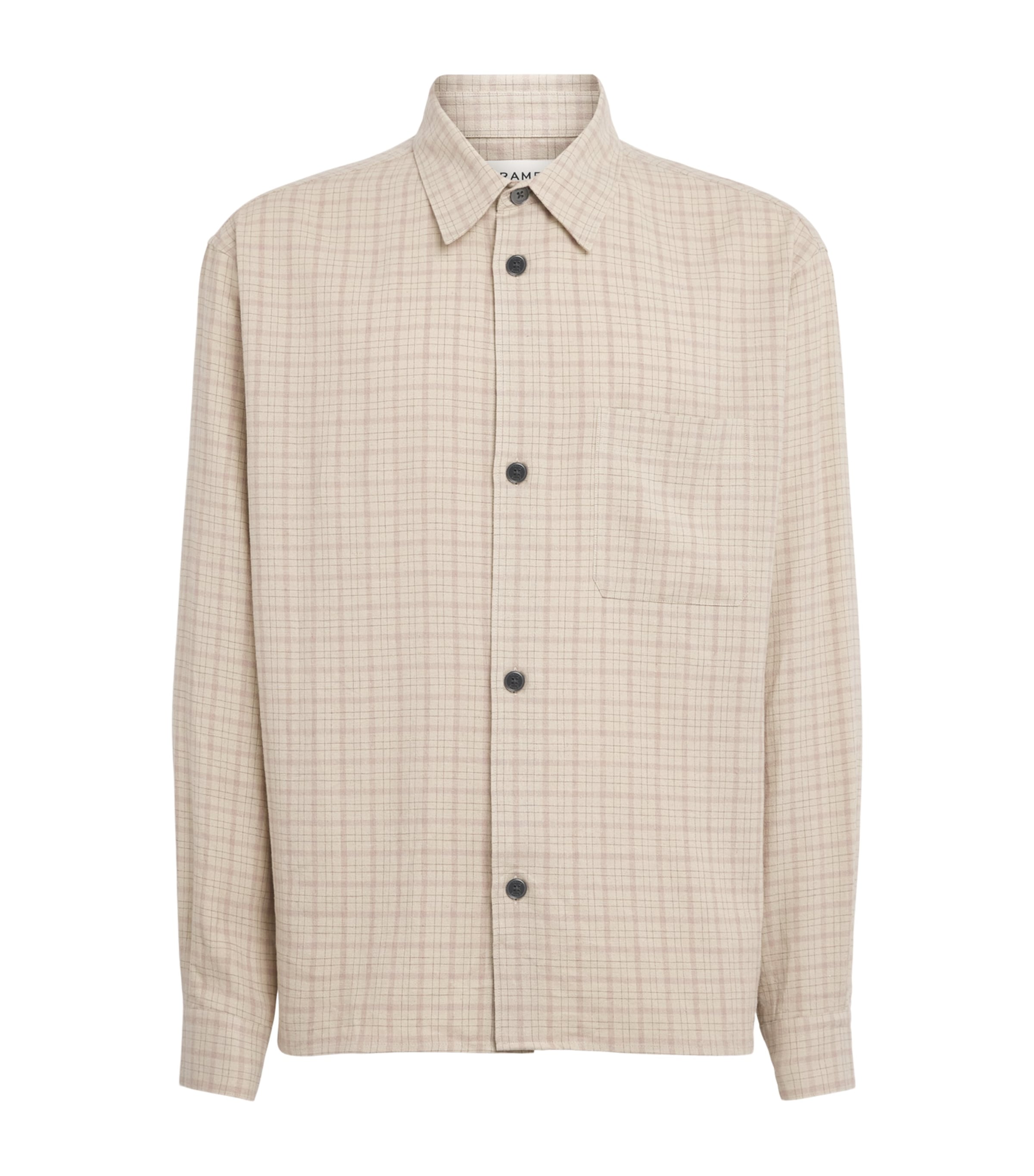 FRAME Mens Plaid Shirt Bepl Image 1