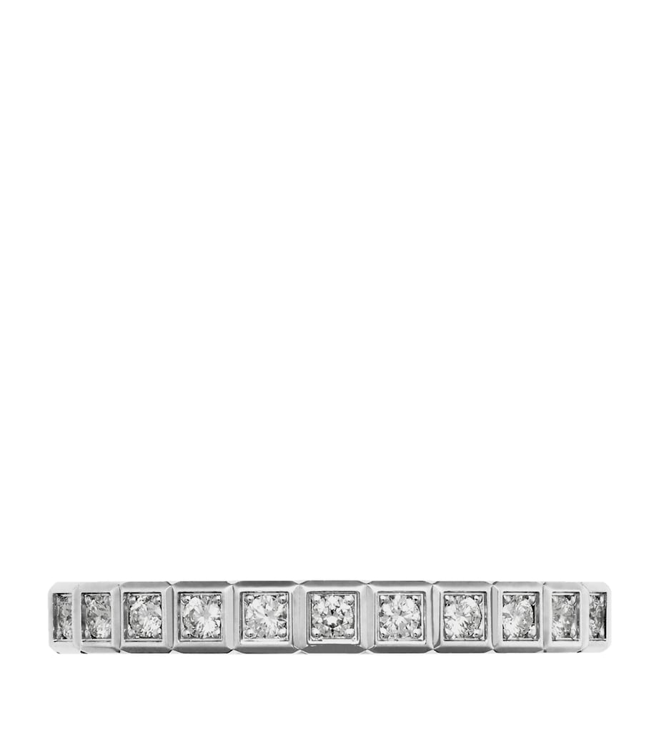 White Gold and Diamond Ice Cube Ring Image 3