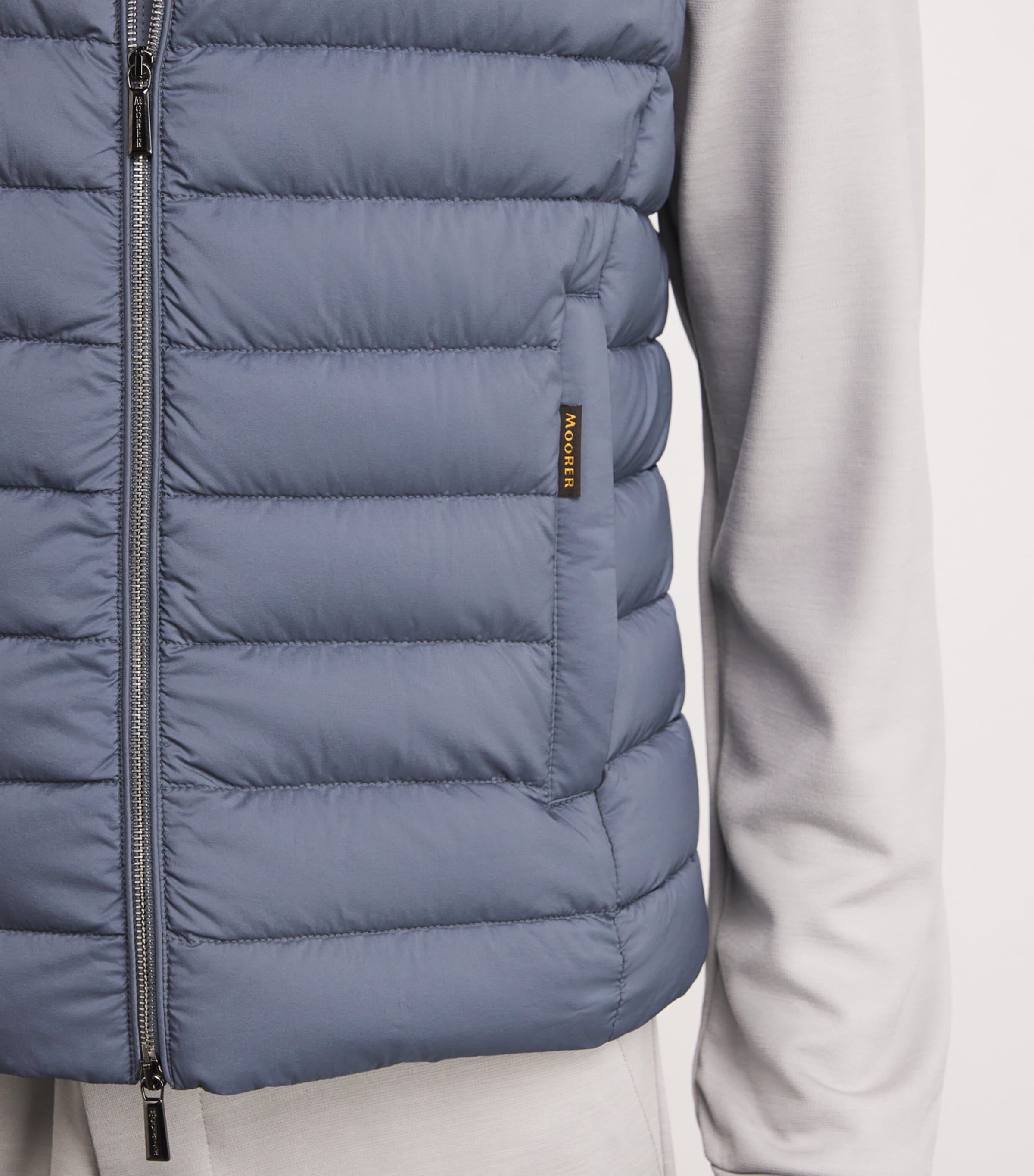 Quilted Calaf Gilet CHAMBRAY U0703 Image 6