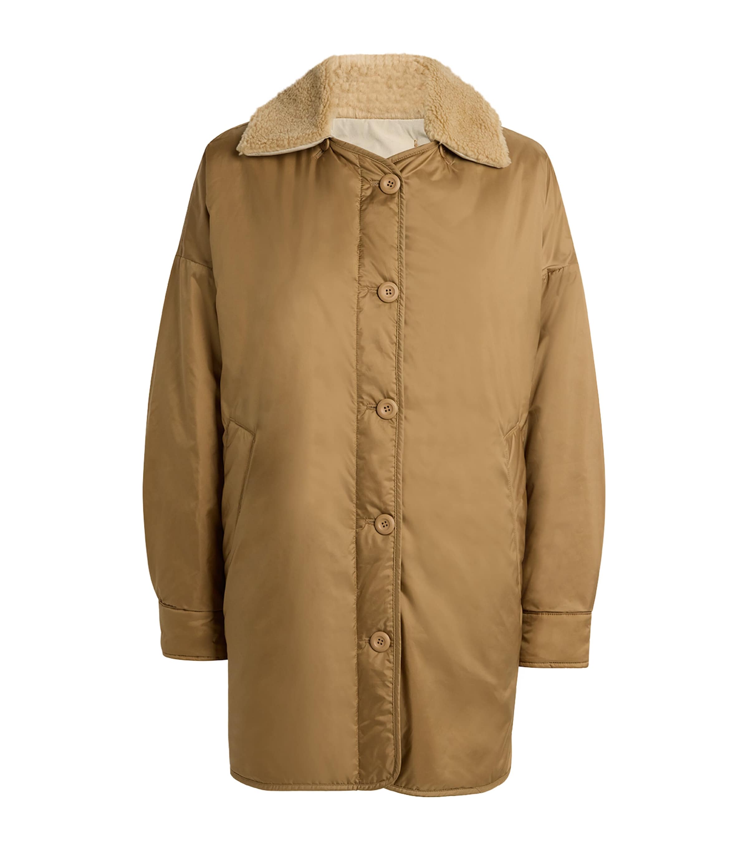 Weekend Max Mara Padded Jacket In Brown