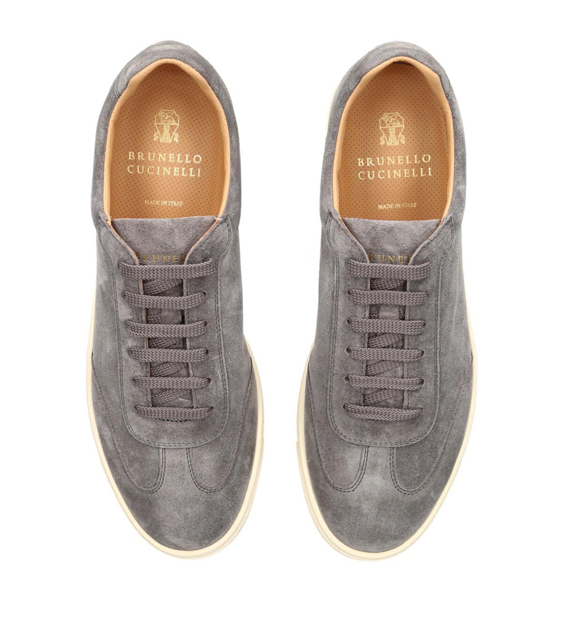 Brunello Cucinelli Suede Flex Sneakers Grey Image 4
