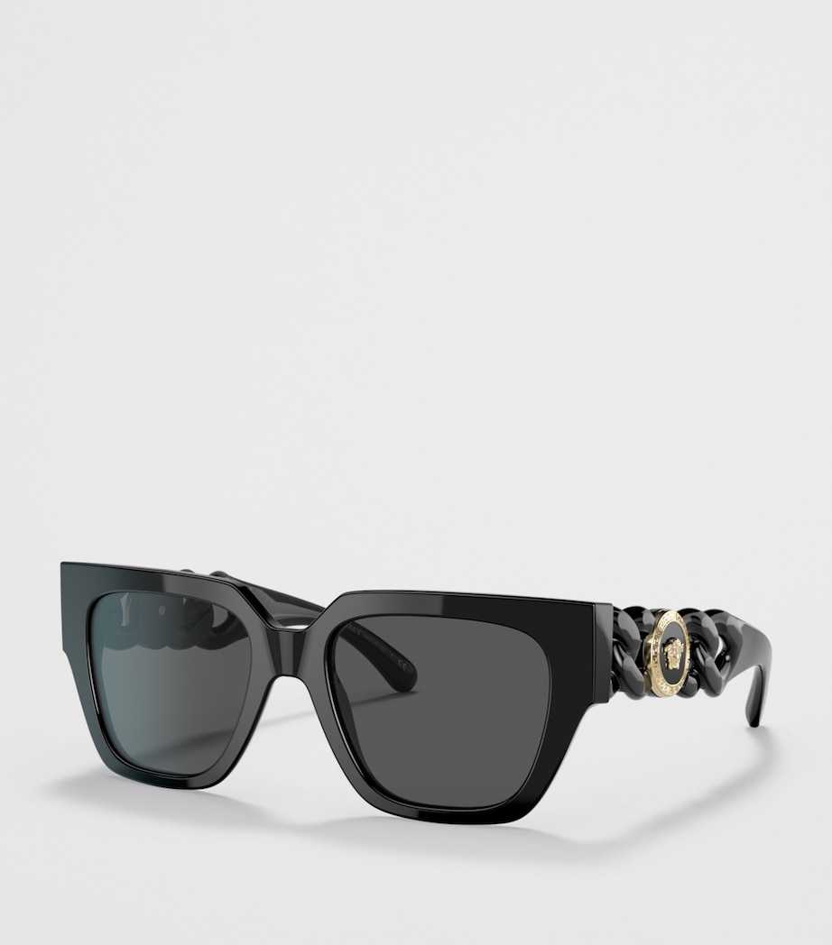 Versace Square Sunglasses Black Image 2