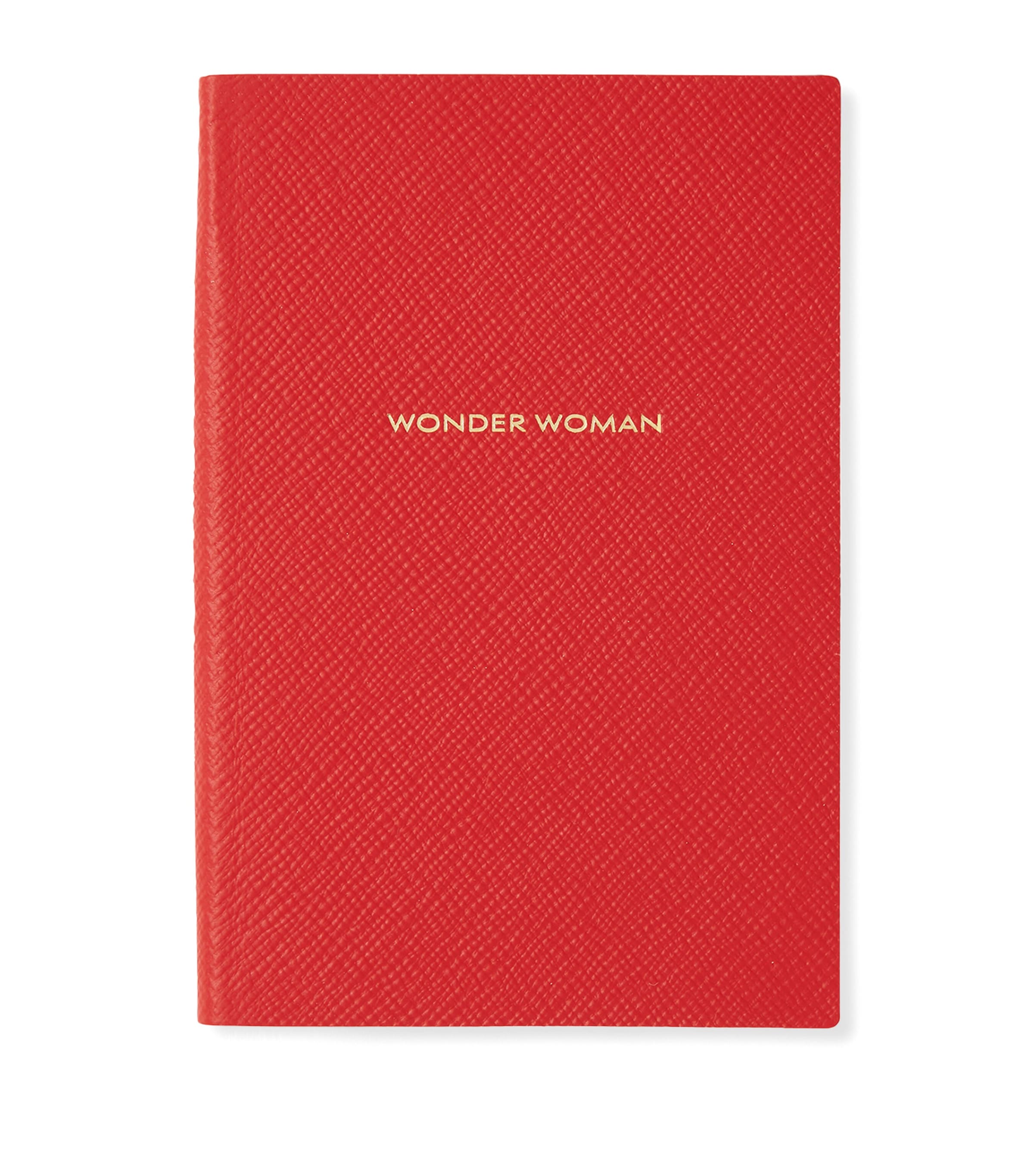 SMYTHSON PANAMA LEATHER CHELSEA WONDER WOMAN NOTEBOOK