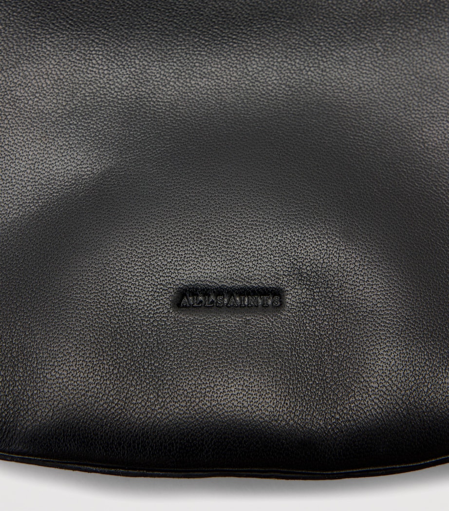 Leather Luna Cross-Body Bag BLACK Image 8