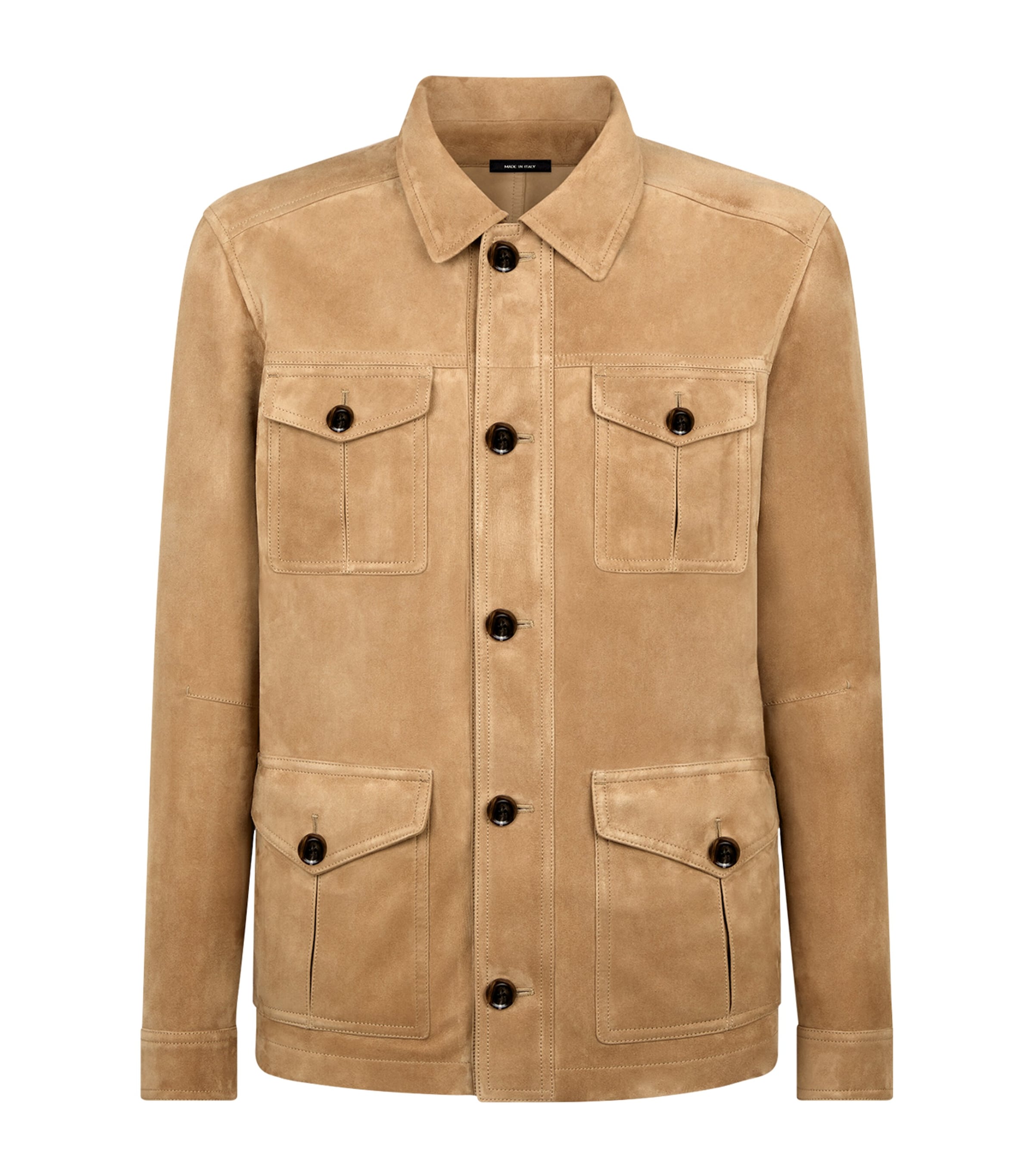 Tom Ford Suede Jacket In Beige