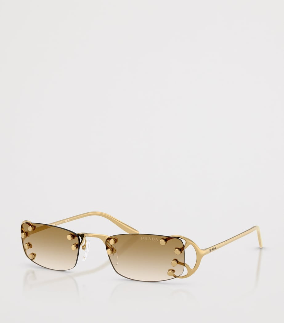 Metal Rectangular Sunglasses 29H30V Image 2
