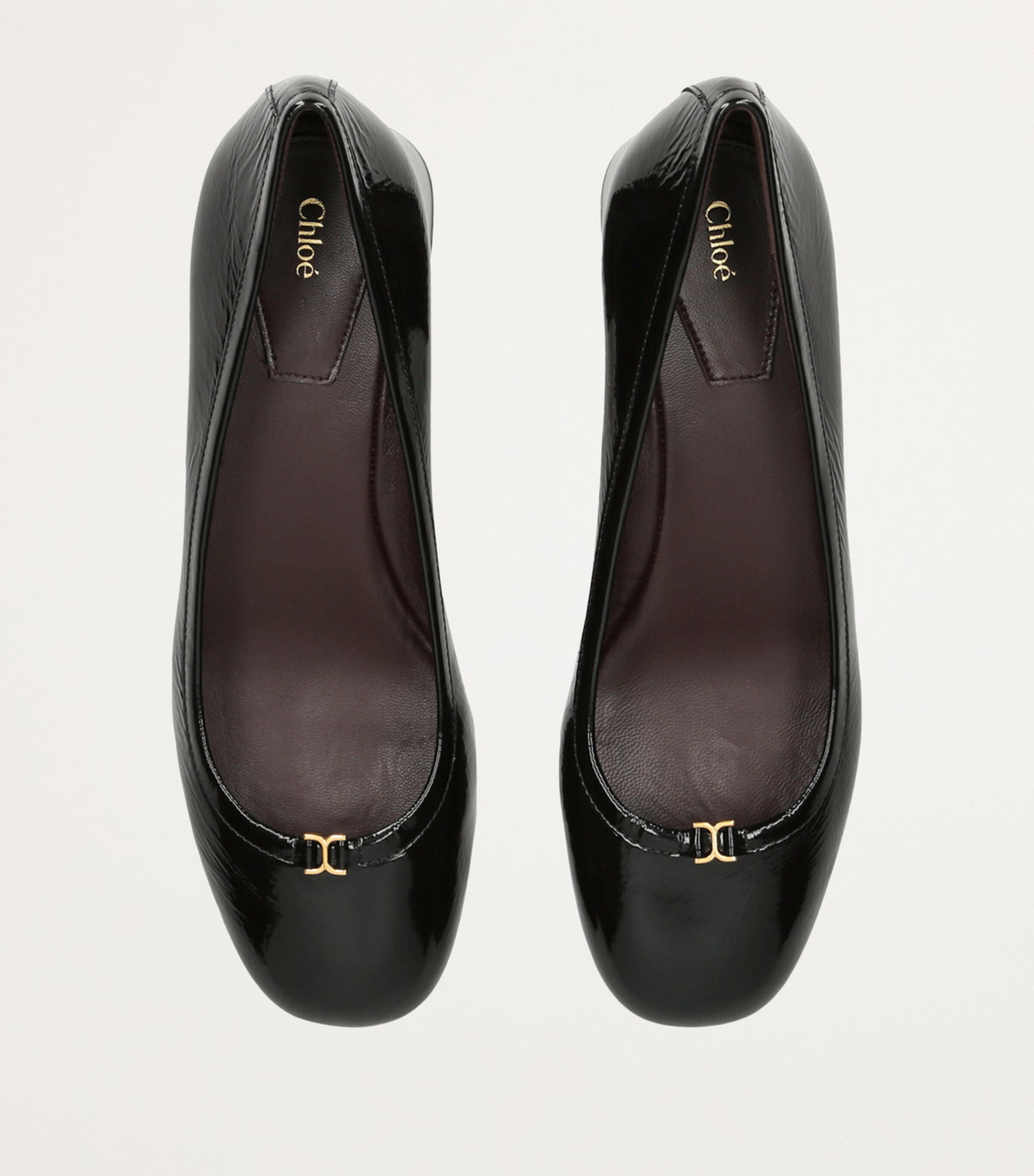 Chloé Patent Leather Marcie Pumps 40 Black Image 4