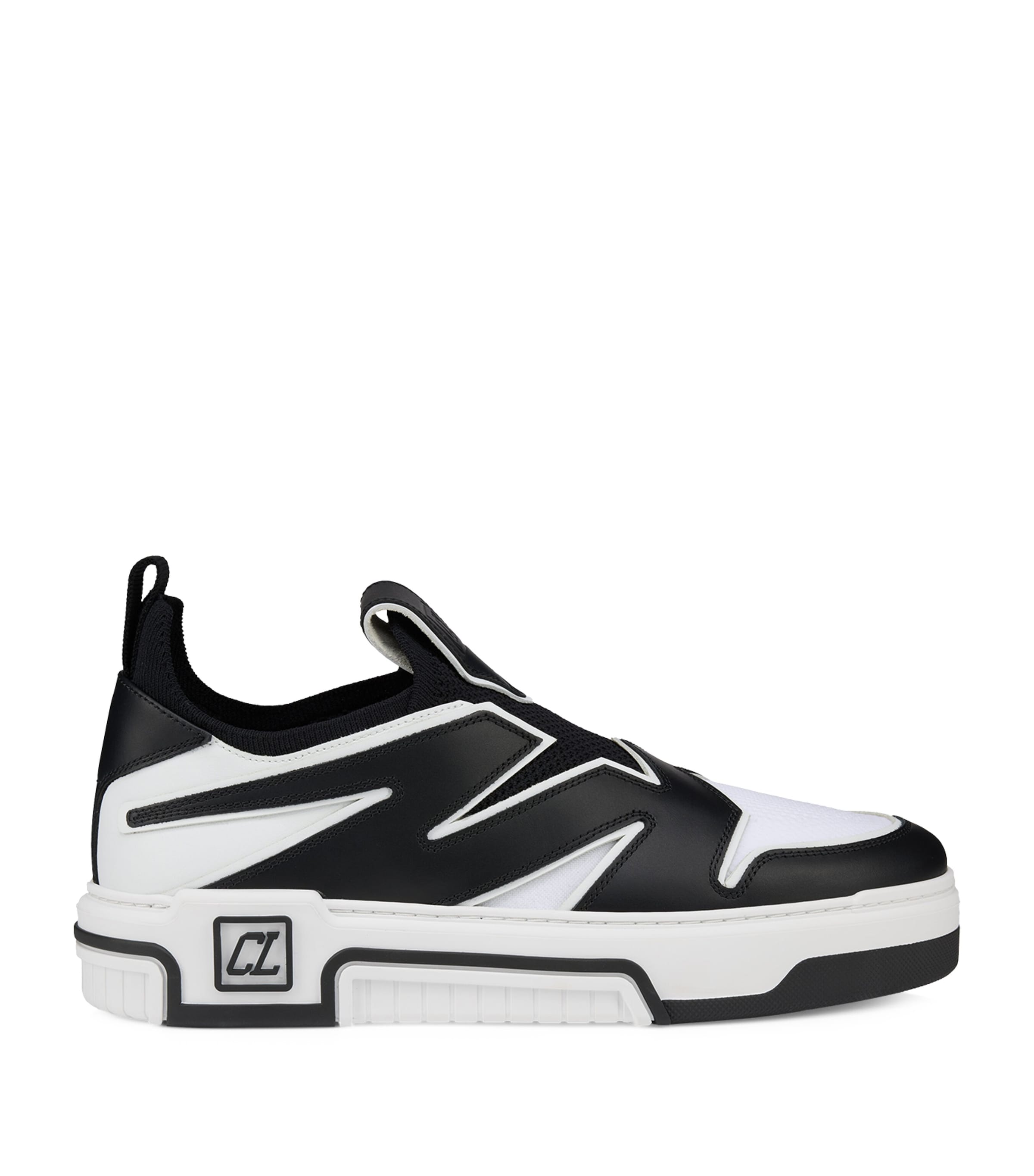 Christian Louboutin Astroflash Leather And Textile Sneakers