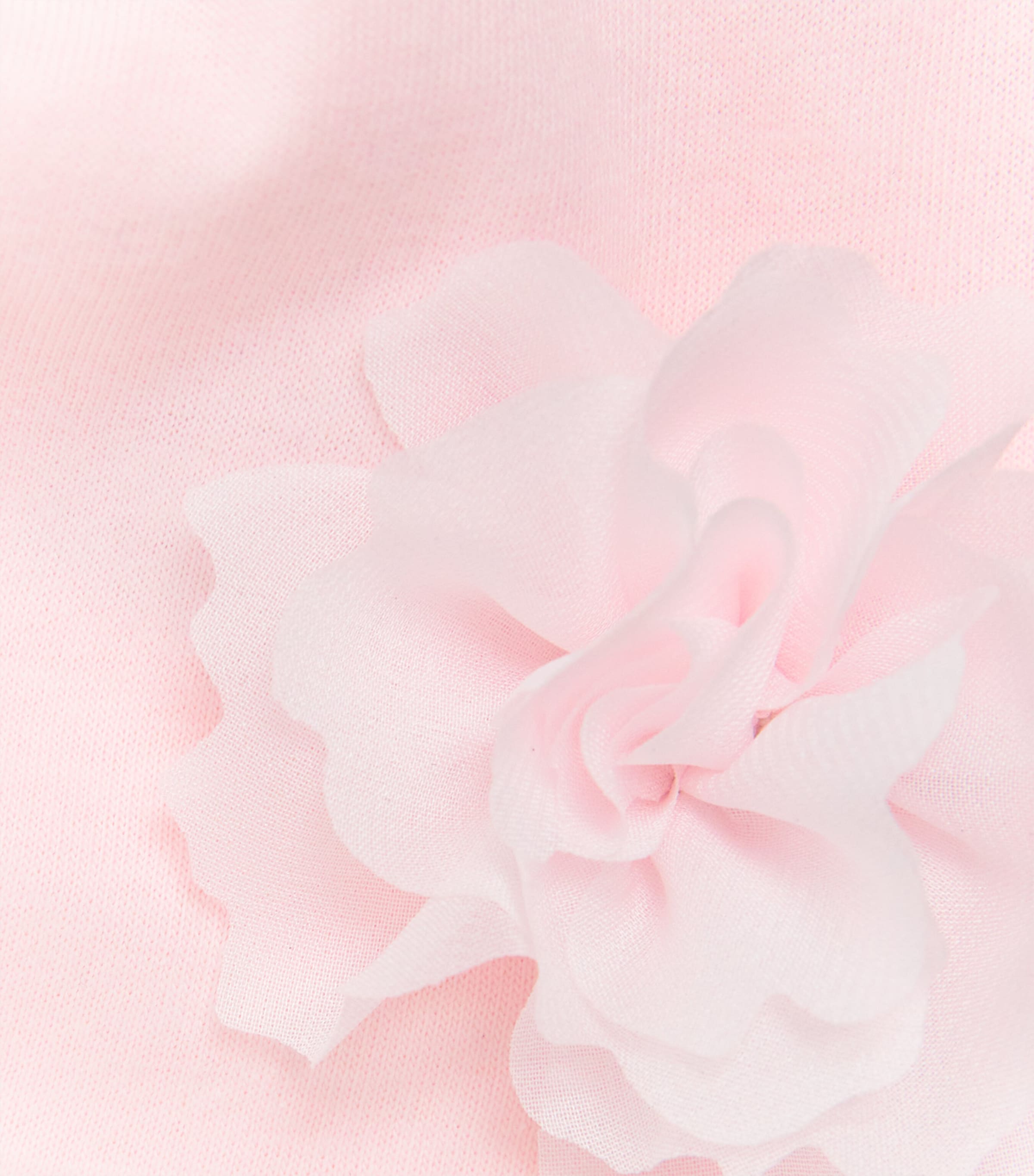 Cotton Embellished Beanie (1-12 Months) R0ROSA PINK Image 3