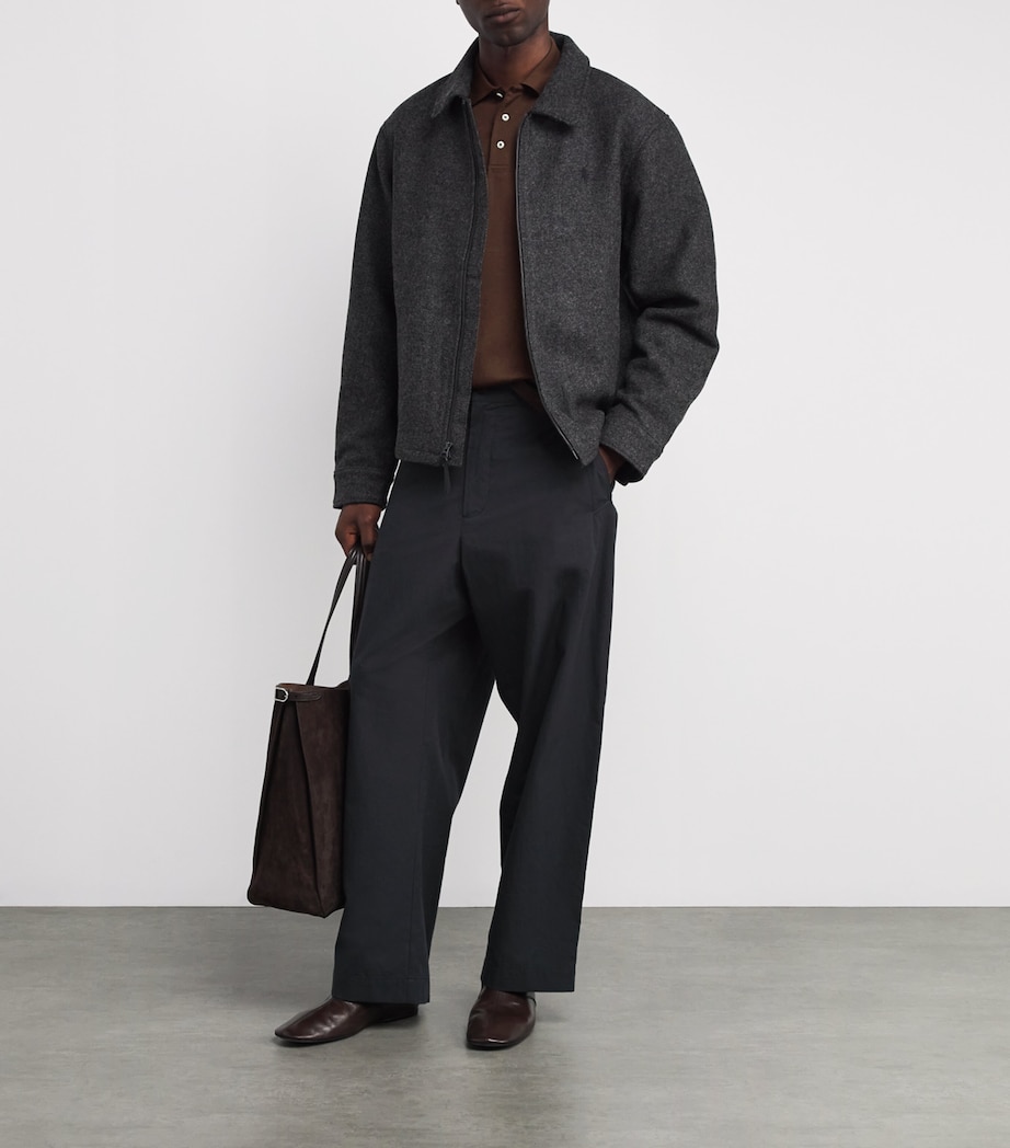 Cotton Polo Pony Polo Shirt DARK BROWN Image 2