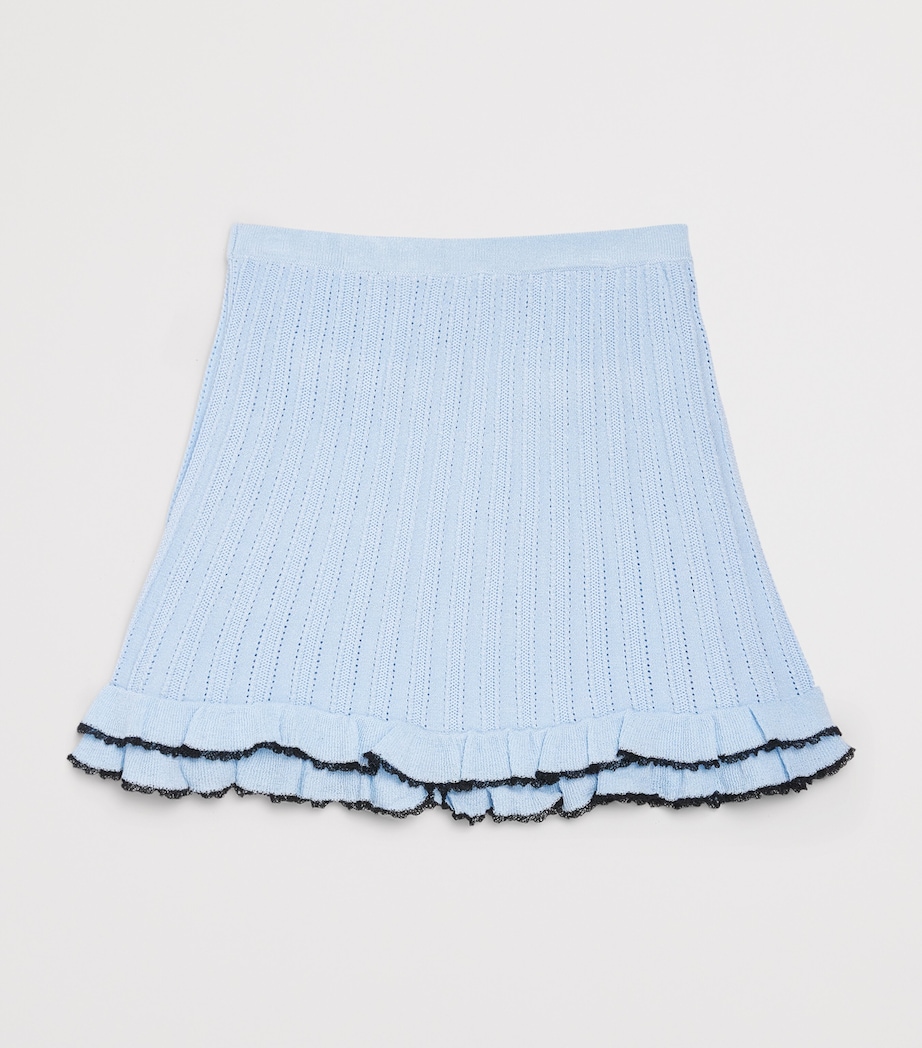 Self-Portrait Kids Frill-Trim Knit Skirt (4-12 Years) Image 2