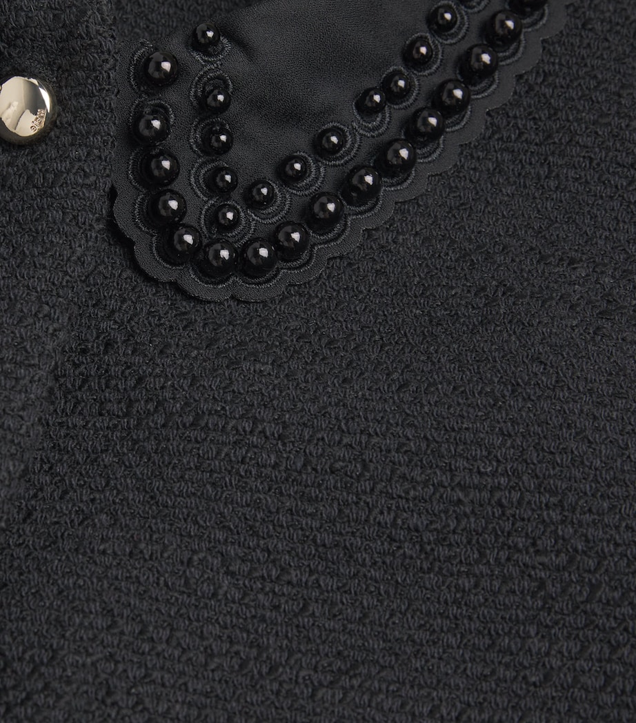 Tweed Sleeveless Shirt BLACK Image 5