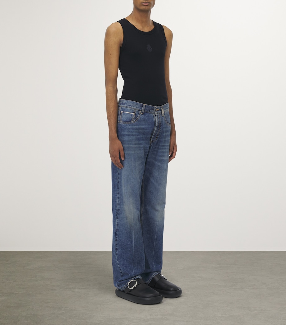 Skull-Plaque Straight Jeans 4211 Image 3