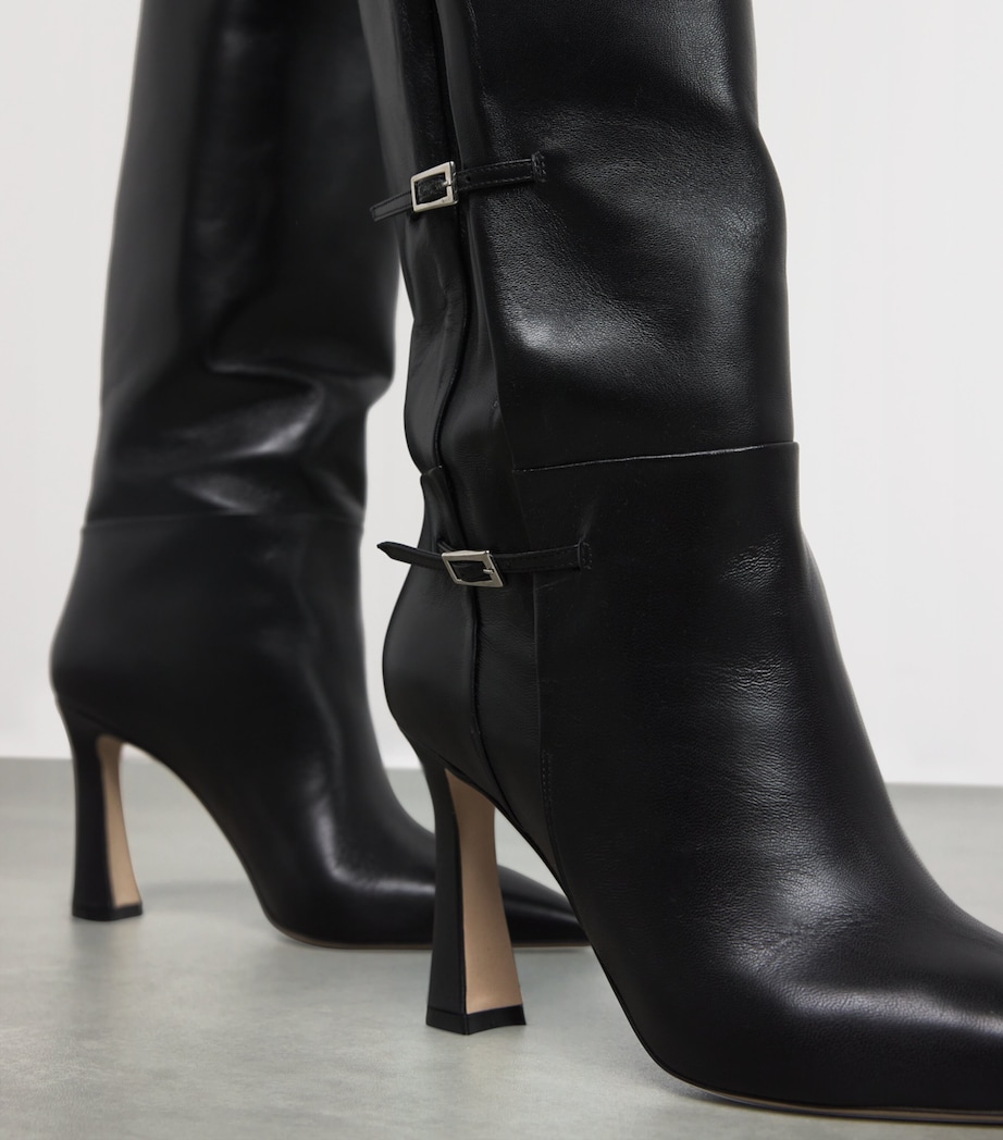 Leather Nolan Knee-High Boots 90 BLACK Image 5