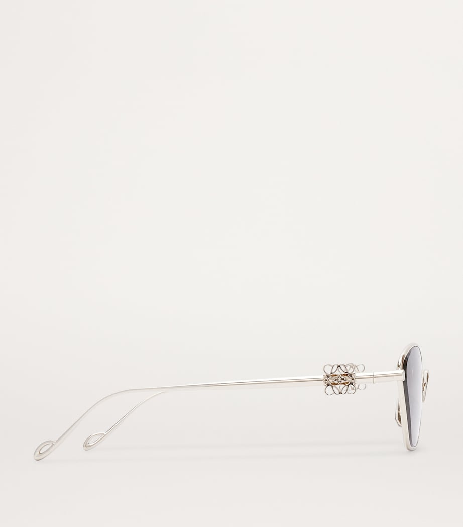 Anagram Hexagonal Sunglasses SOLID BLUE Image 3