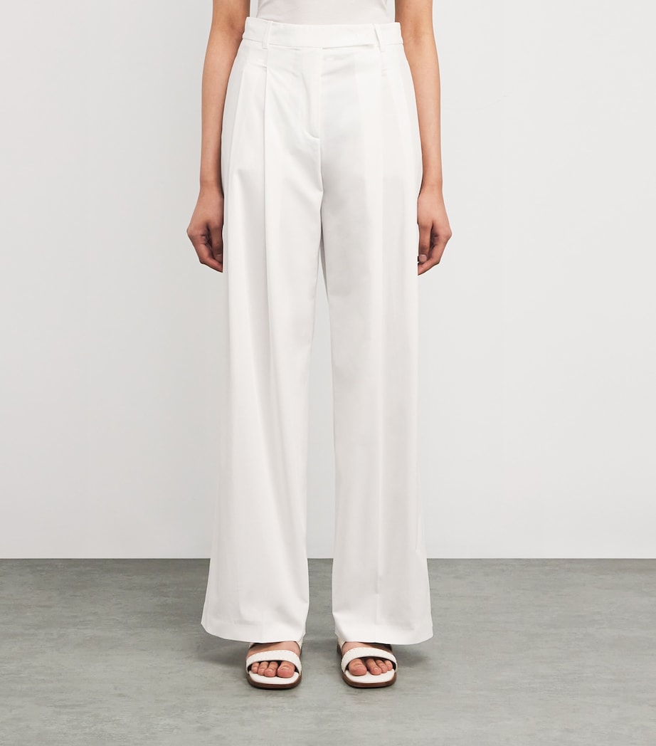 Double-Pleated Tailored Trousers BIANCO Image 3