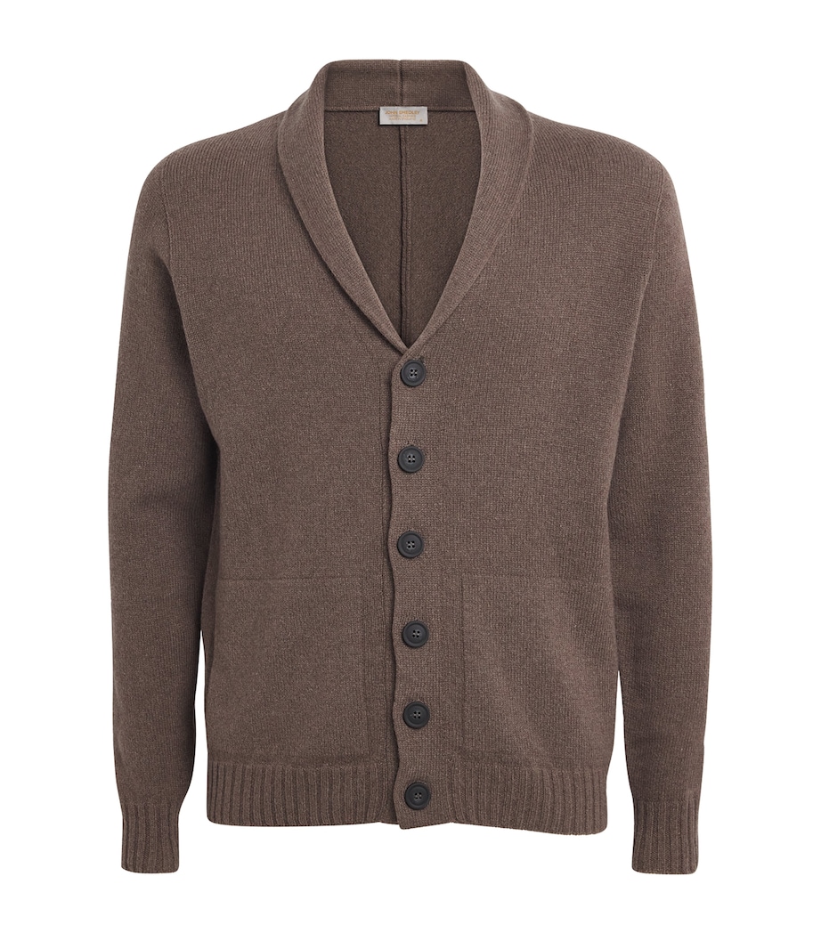 Cashmere Shawl-Collar Rockford Cardigan TOAST Image 1