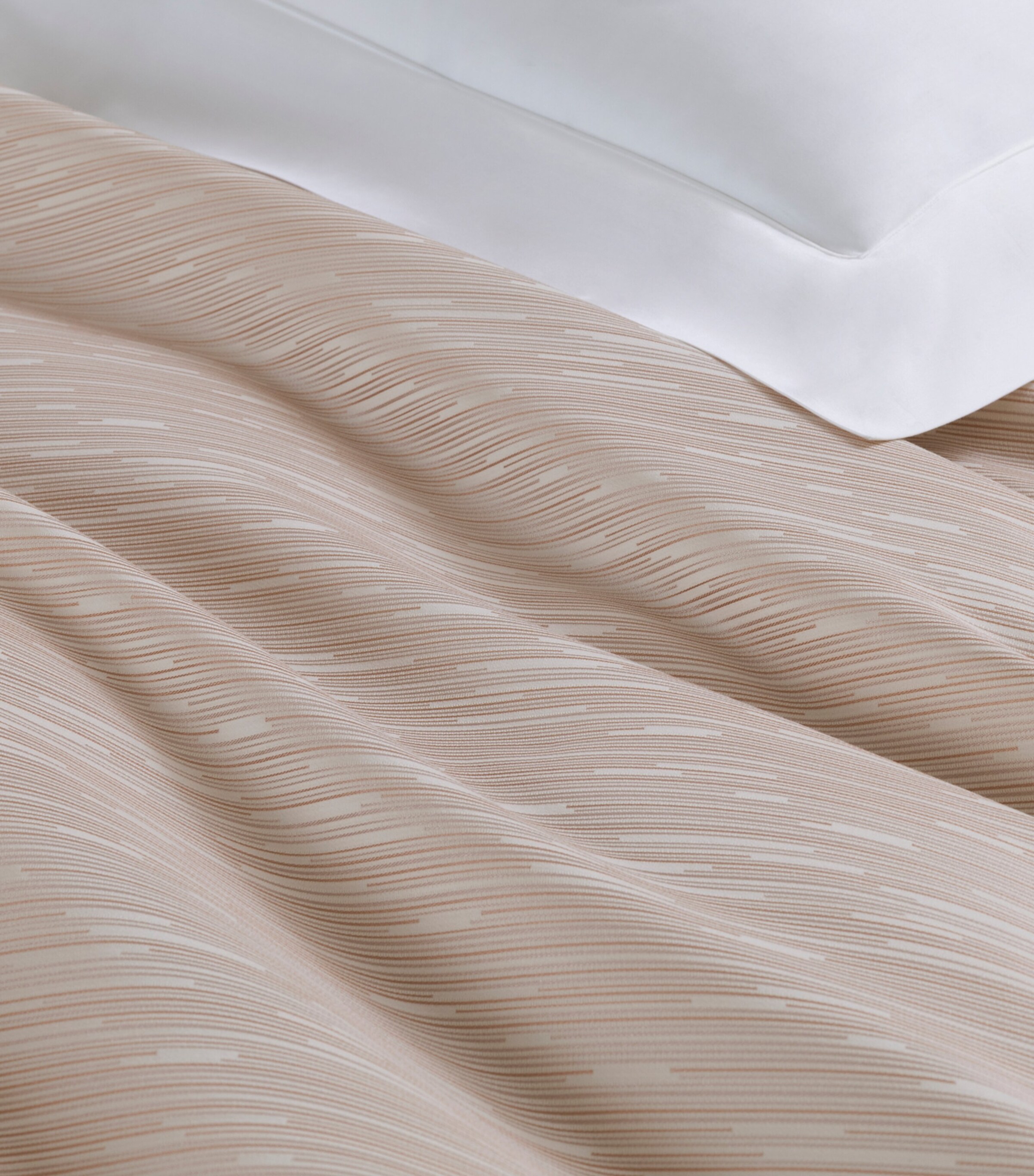 Frette Stardust Jacquard Oxford Pillowcase (51cm x 71cm) Vanilla/misty Image 5