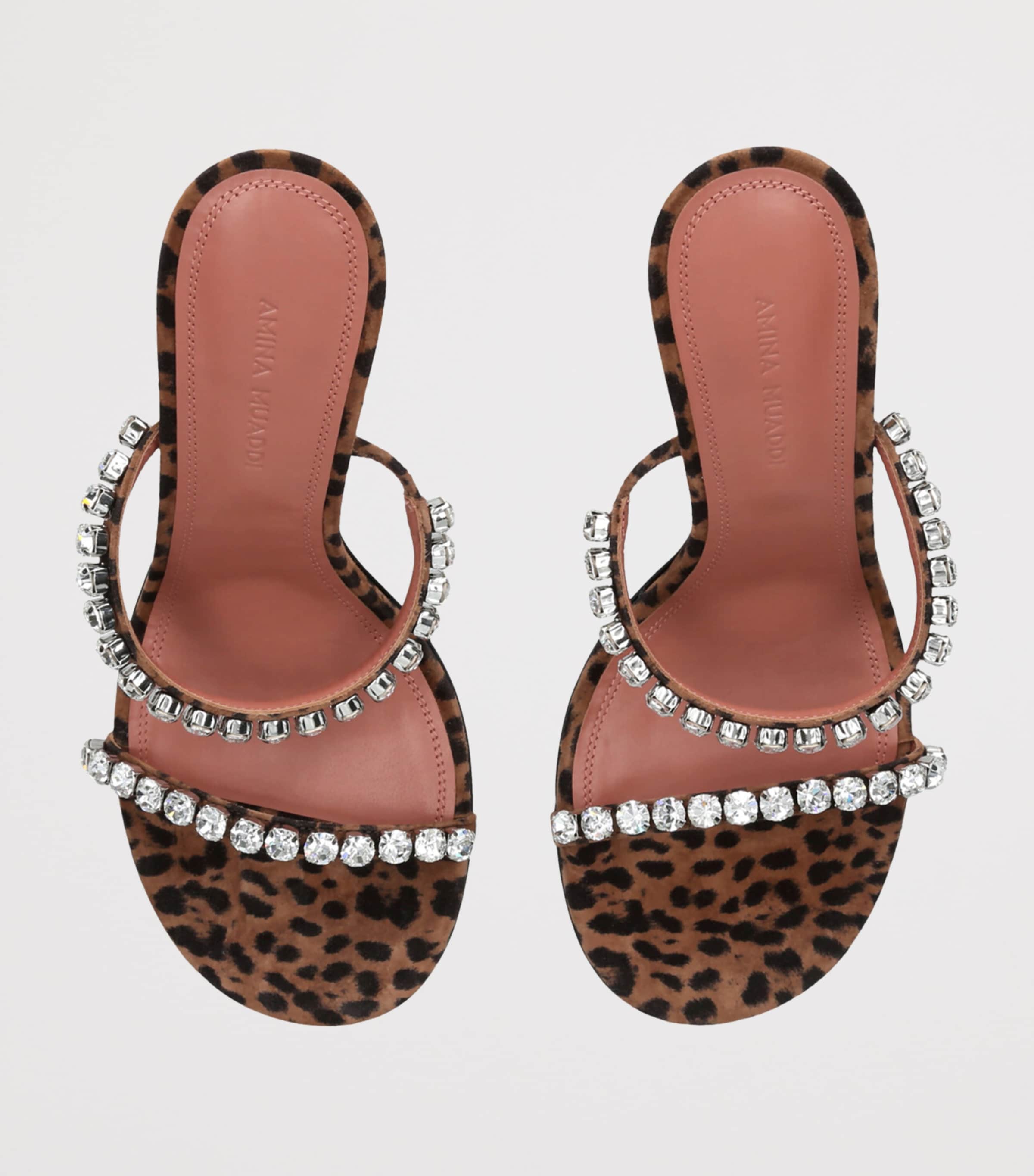 Suede Embellished Gigi Mules 95 BROWN/OTH Image 4