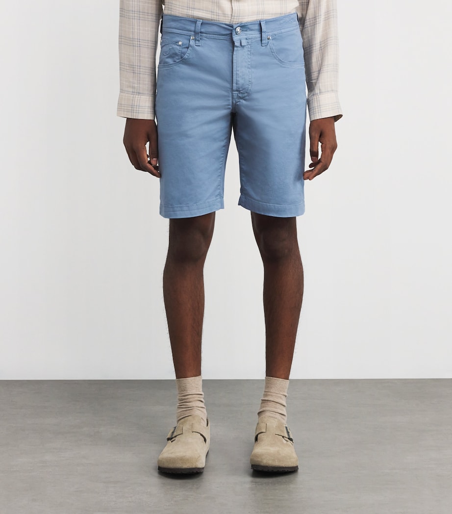 Stretch Cotton Nicolas Bermuda Shorts X89 Image 3