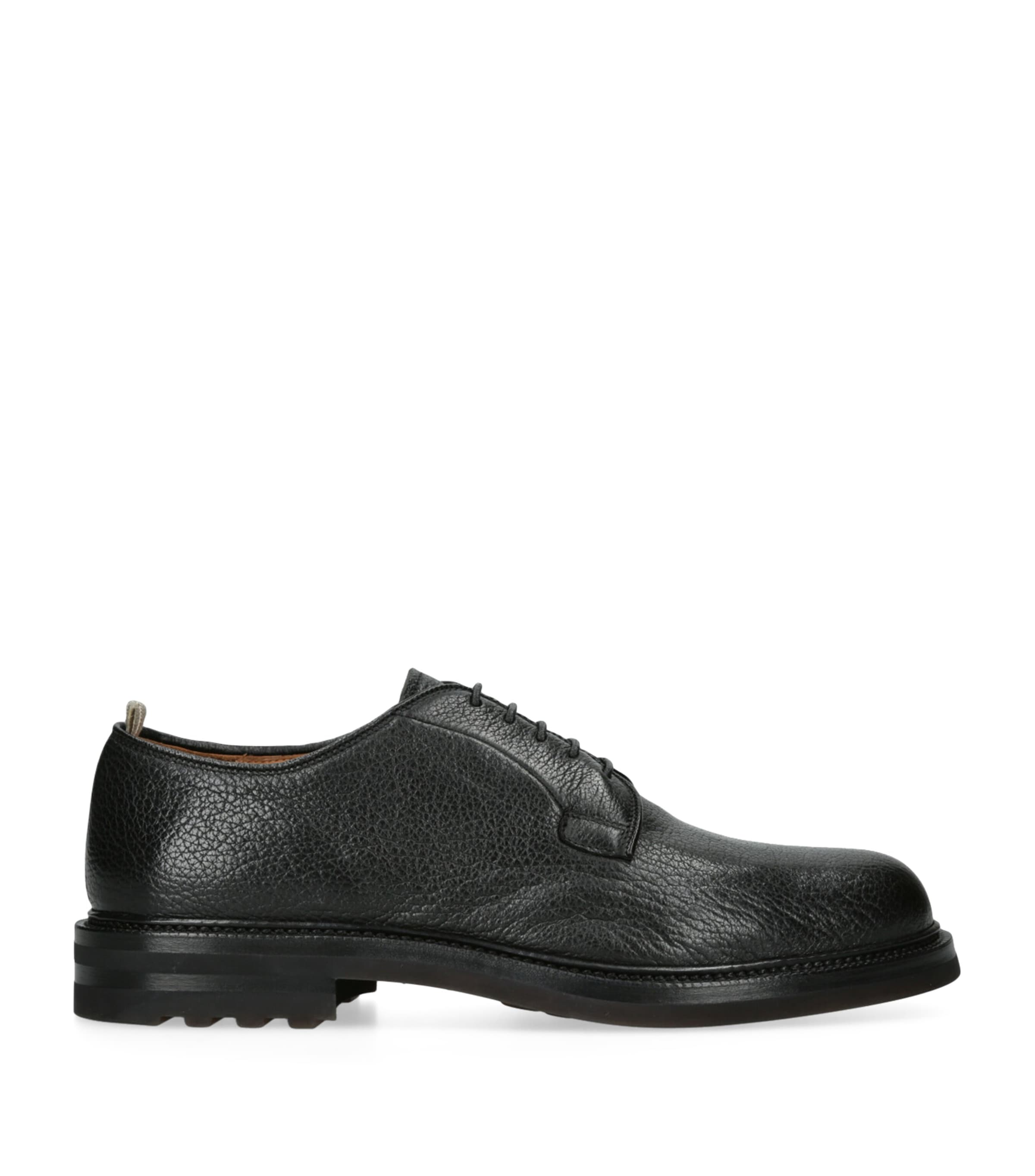 Leather Aston Flexi Derby Shoes BLACK Image 1