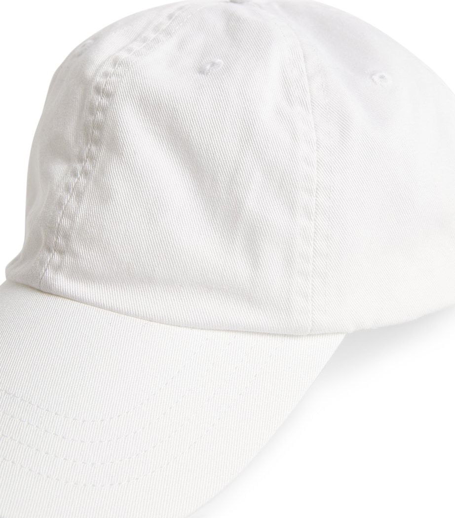 Polo Ralph Lauren Cotton Baseball Cap White Image 4