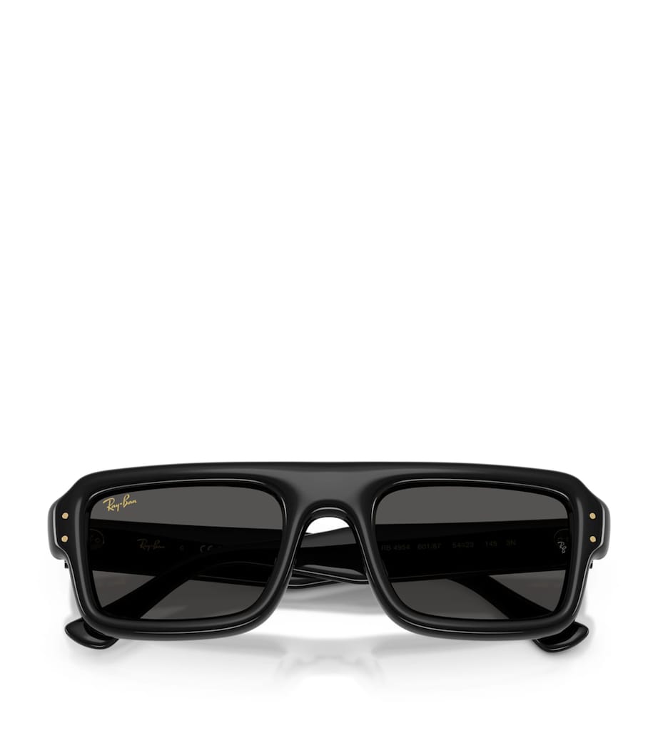 Ray-Ban Flacko Puffer Pilot Sunglasses Black Image 1