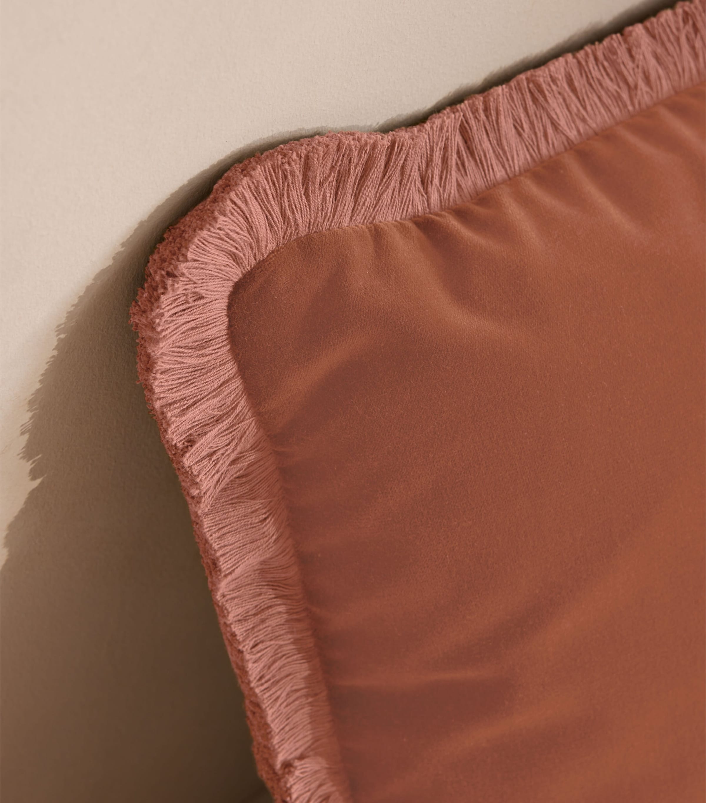 Velvet Margeaux Cushion (50cm x 50cm) ANTIQUE ROSE Image 3