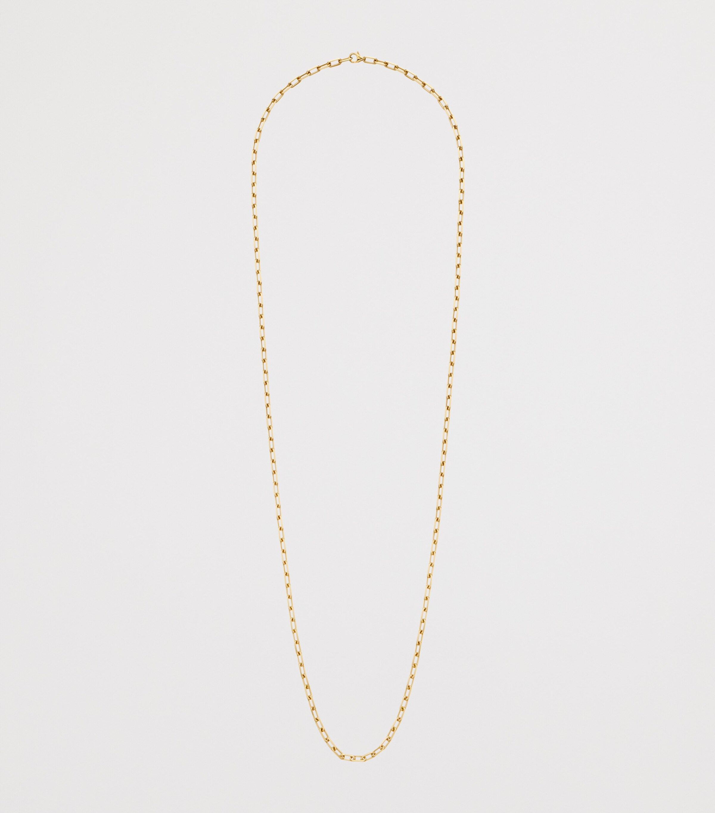 Small Yellow Gold Santos de Cartier Long Chain Necklace YELLOW GOLD Image 3