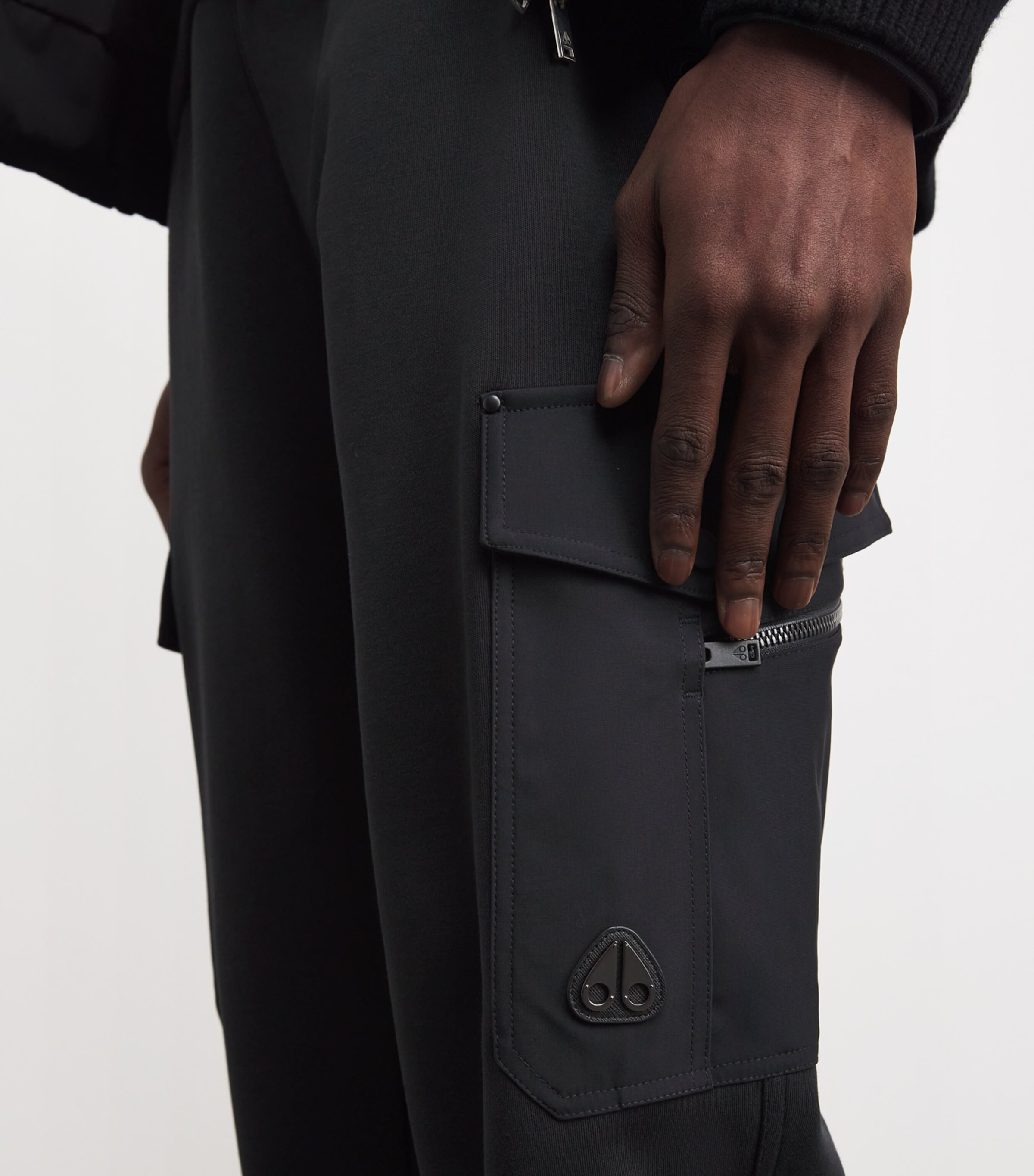 Cotton Dalon Cargo Sweatpants BLACK - 292 Image 6