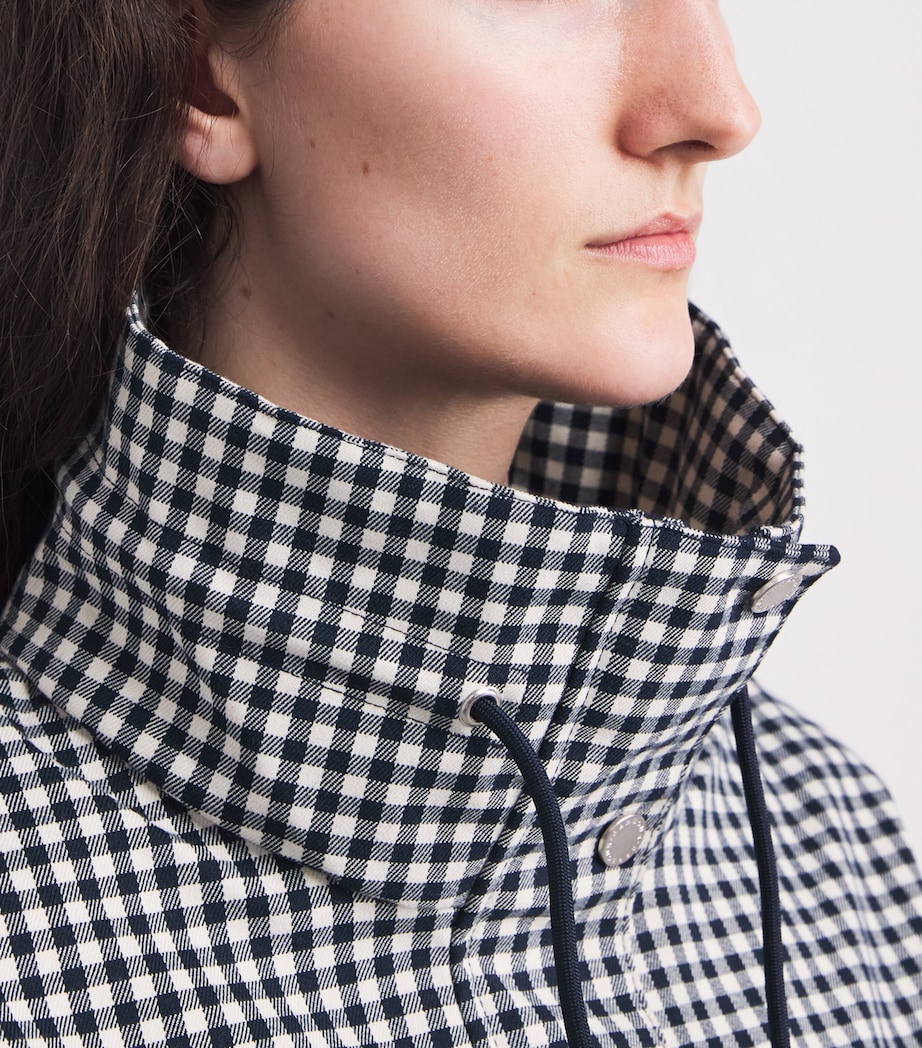 Check High-Neck Jacket NAVY GINGHAM Image 6