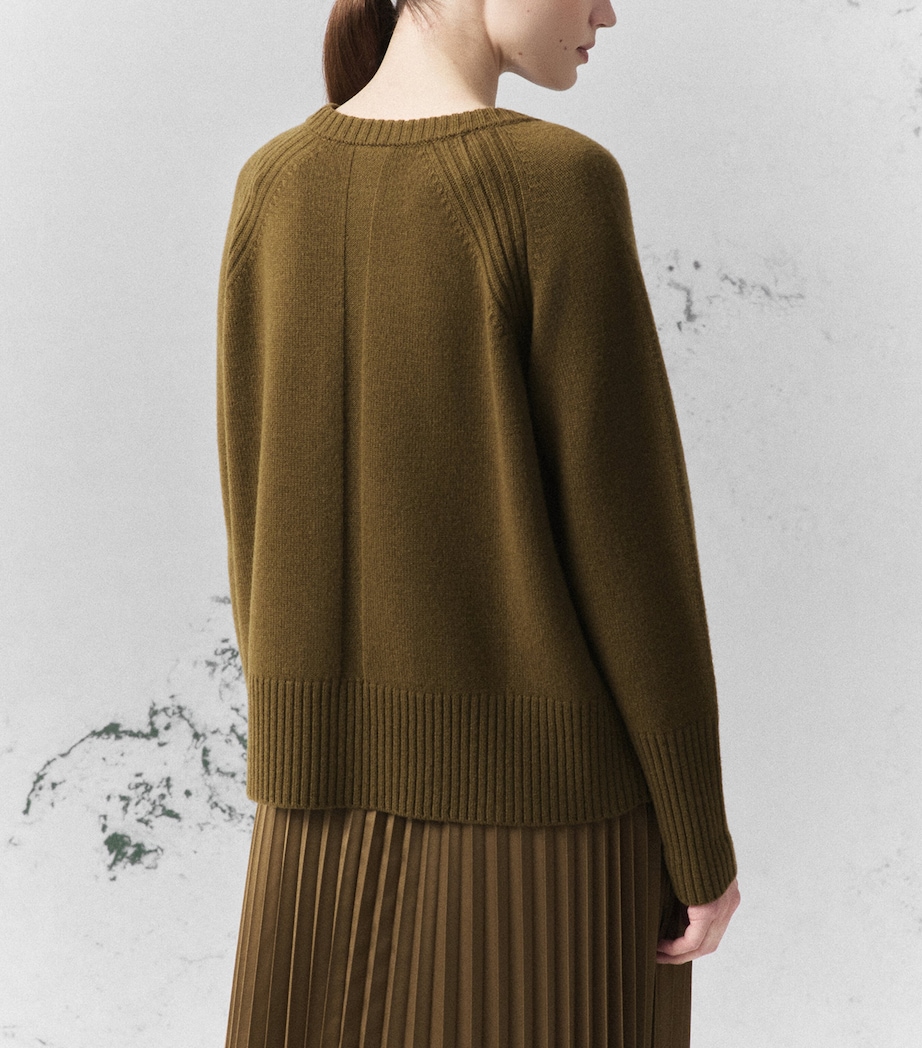Marella Womens Wool Sweater Oil Green Image 3