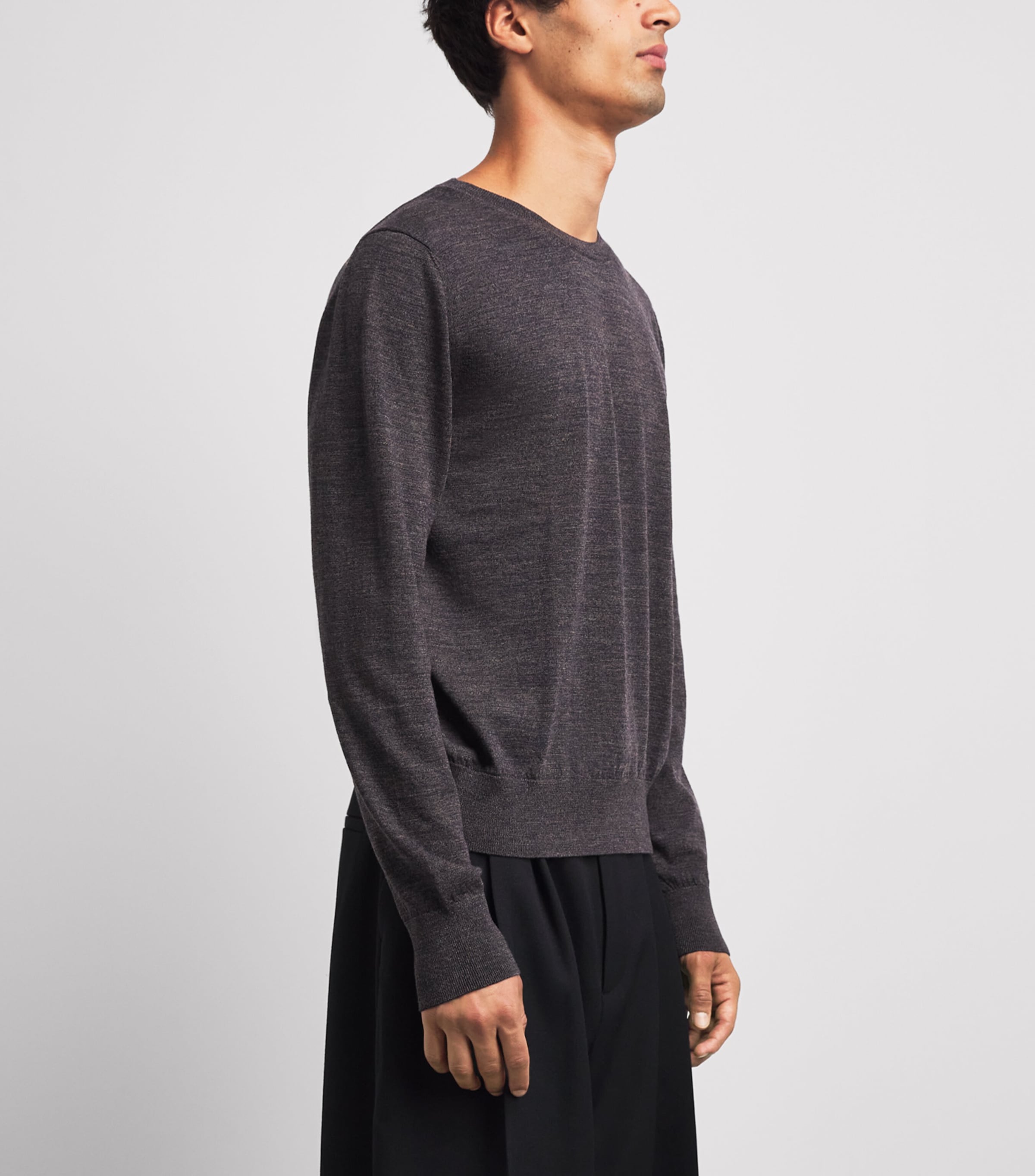 Lemaire Mens Merino Wool Sweater Ecorce Image 4