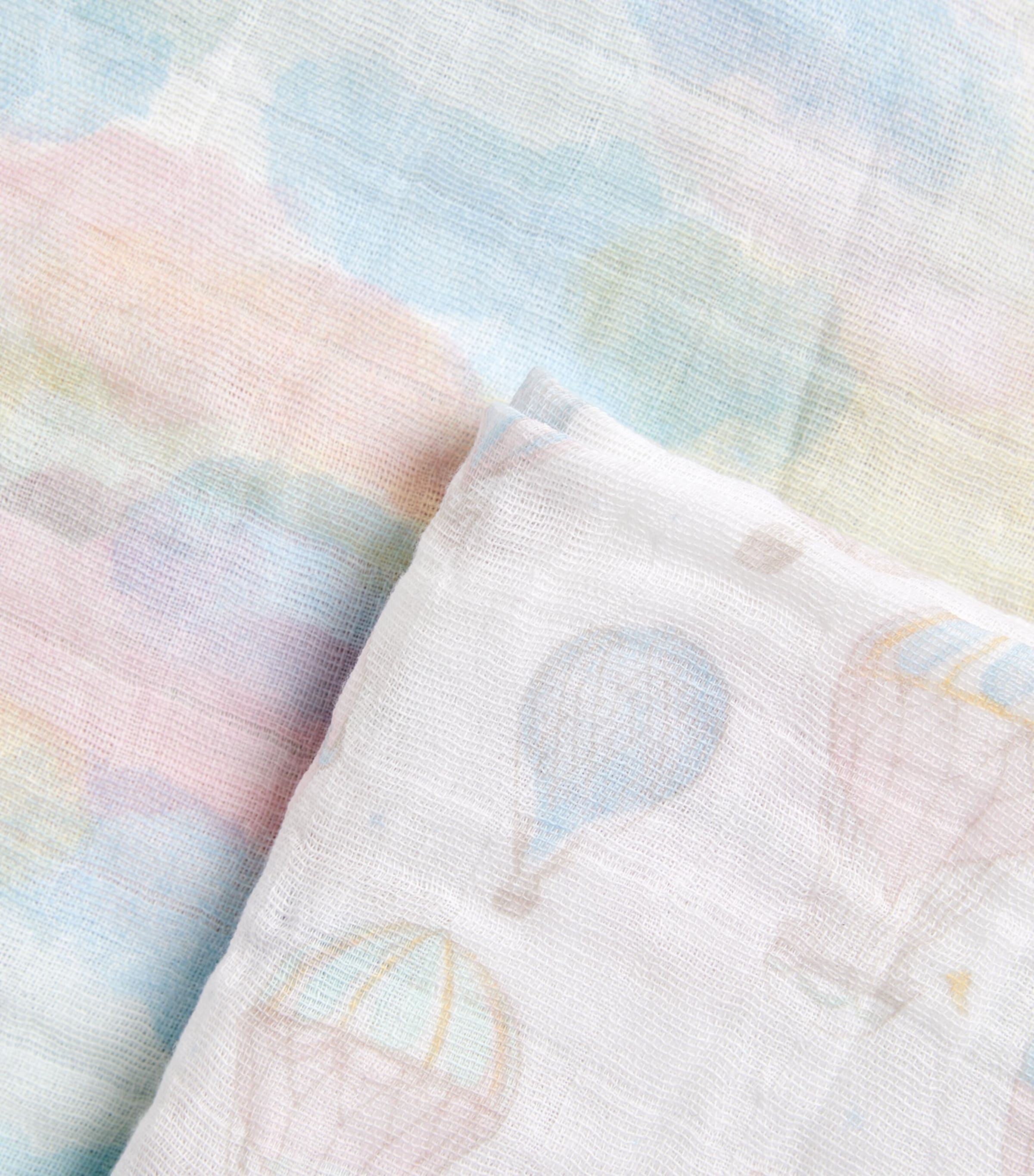 aden + anais Above The Clouds Swaddles (Pack of 4) Pink Image 4