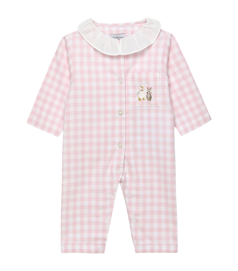 Cotton Freya Bodysuit (3-24 Months) PALE PINK GINGHAM Image 1