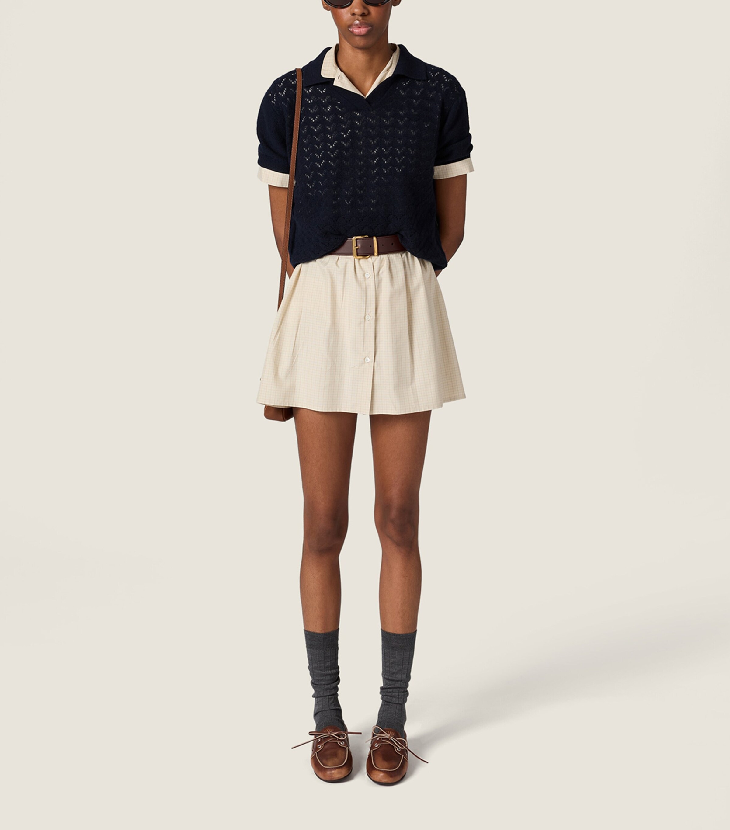 Miu Miu Womens Cashmere Polo Shirt Image 2