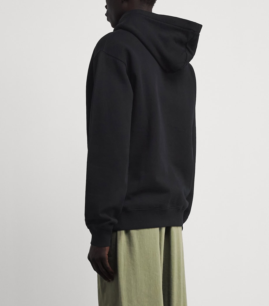 Jacquemus Mens Grosgrain Logo Hoodie Black Image 5