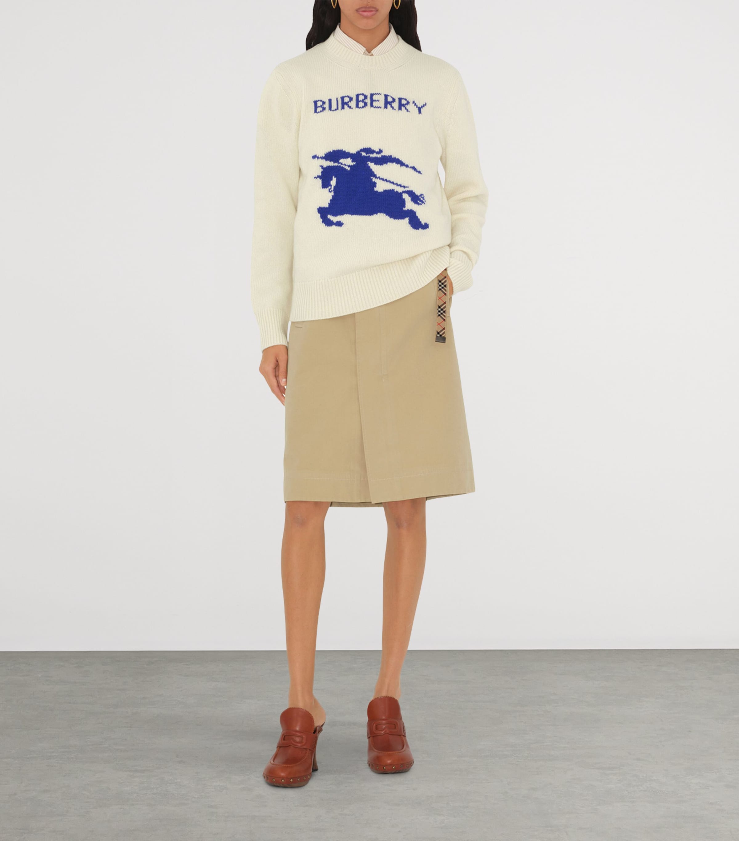 Wool-Cashmere EKD Sweater OFF WHITE Image 2