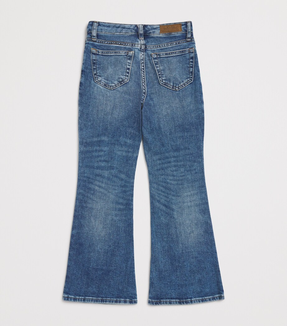 Ralph Lauren Kids Flared Jeans (7-16 Years) Kindal Wash Image 2