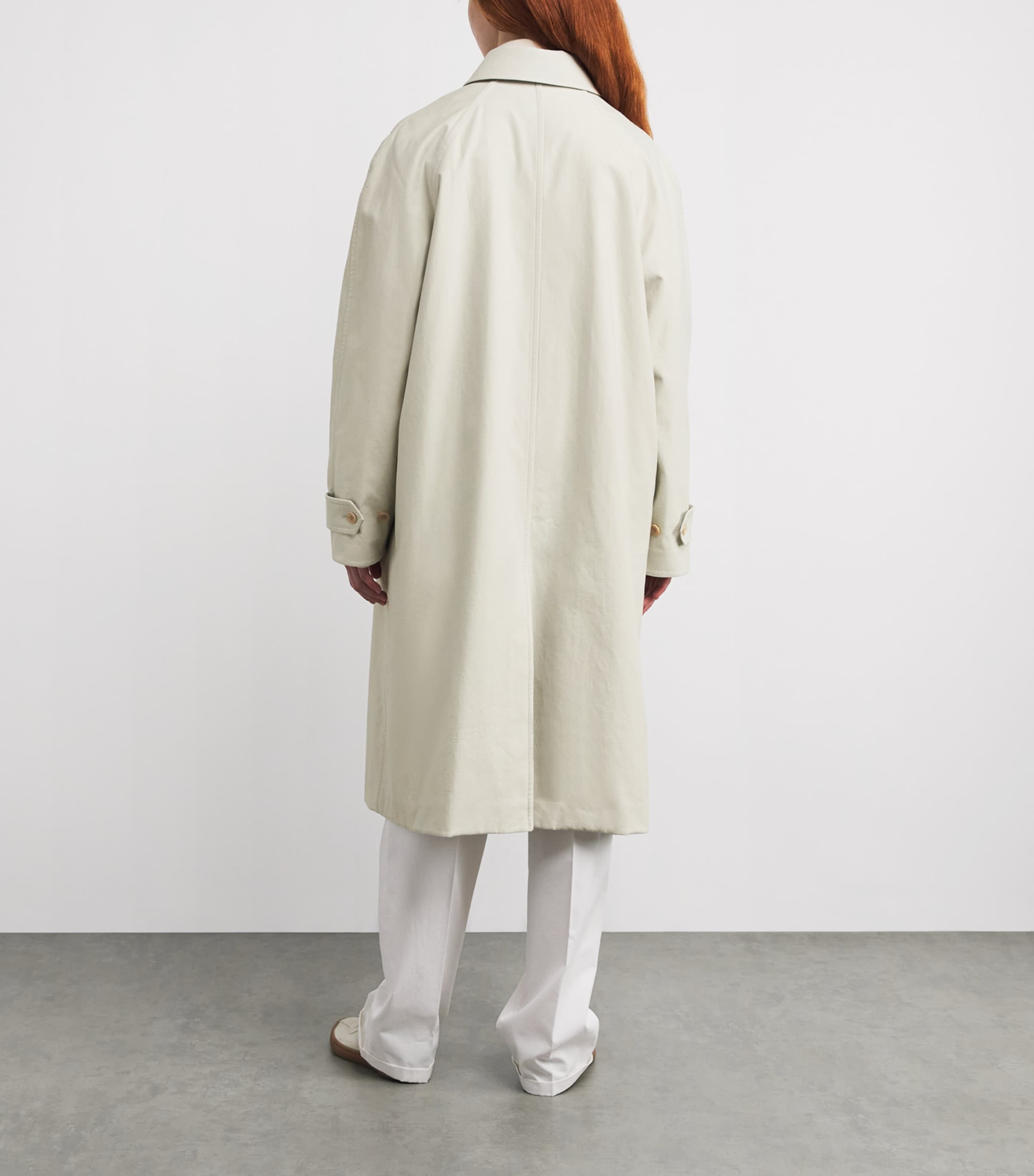 Pluma Cotton-Cashmere Coat SNOW Image 3