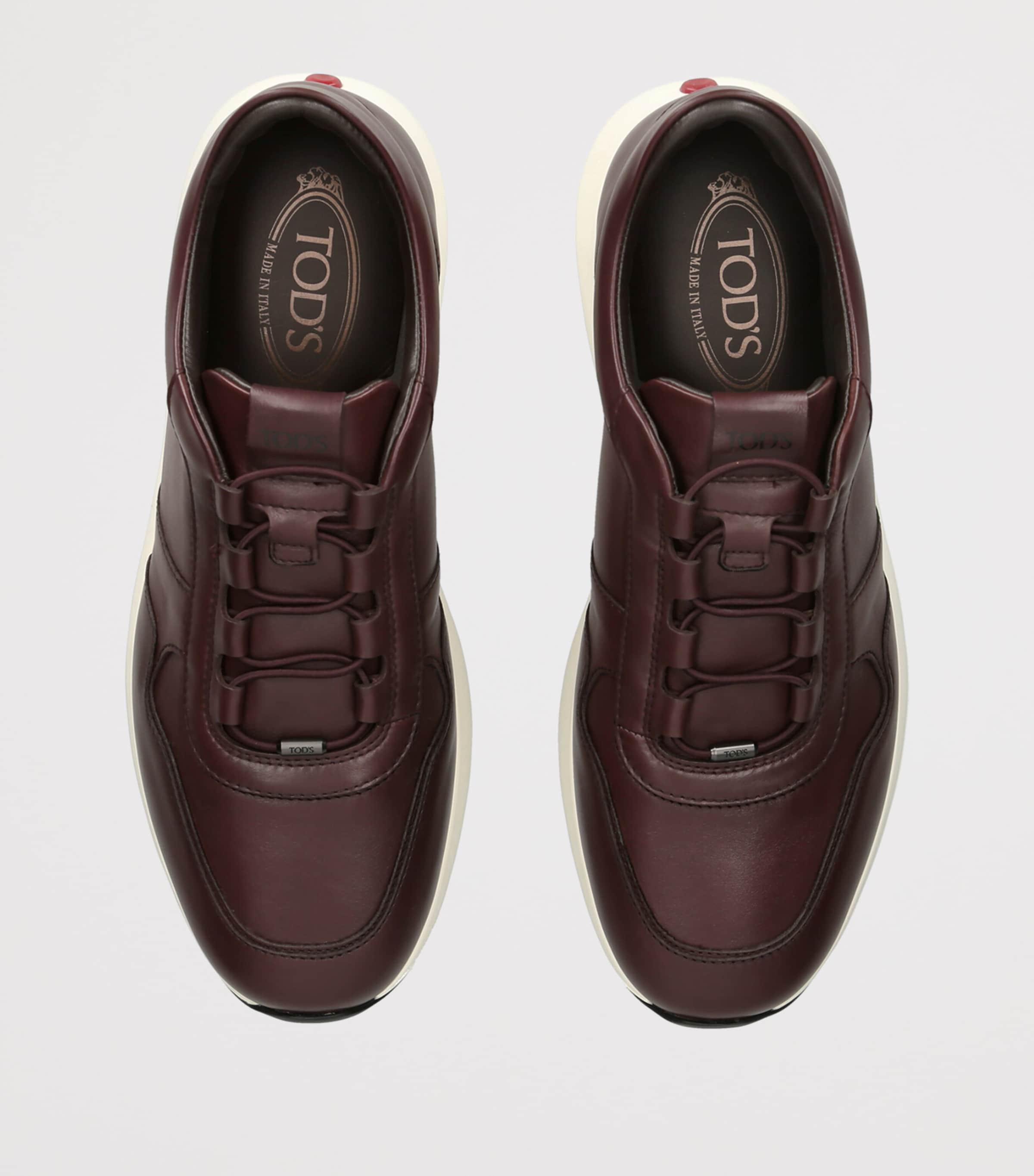 Tod's Leather Allacciato Sneakers Brown Image 3