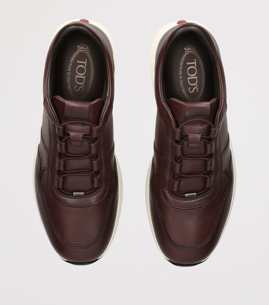 Tod's Leather Allacciato Sneakers Brown Image 3
